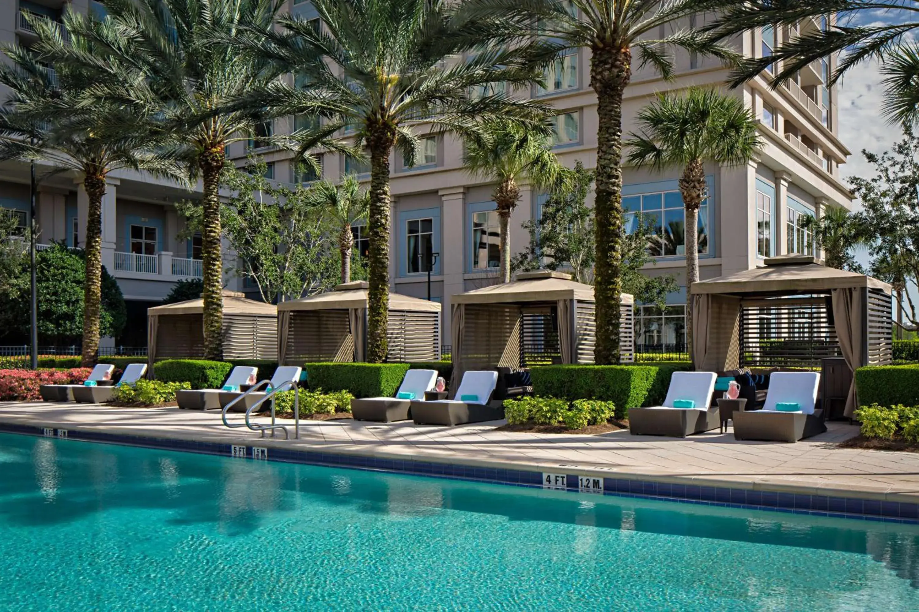 Pool view in Waldorf Astoria Orlando - An Official Walt Disney World Hotel Pool view in Waldorf Astoria Orlando - An Official Walt Disney World Hotel