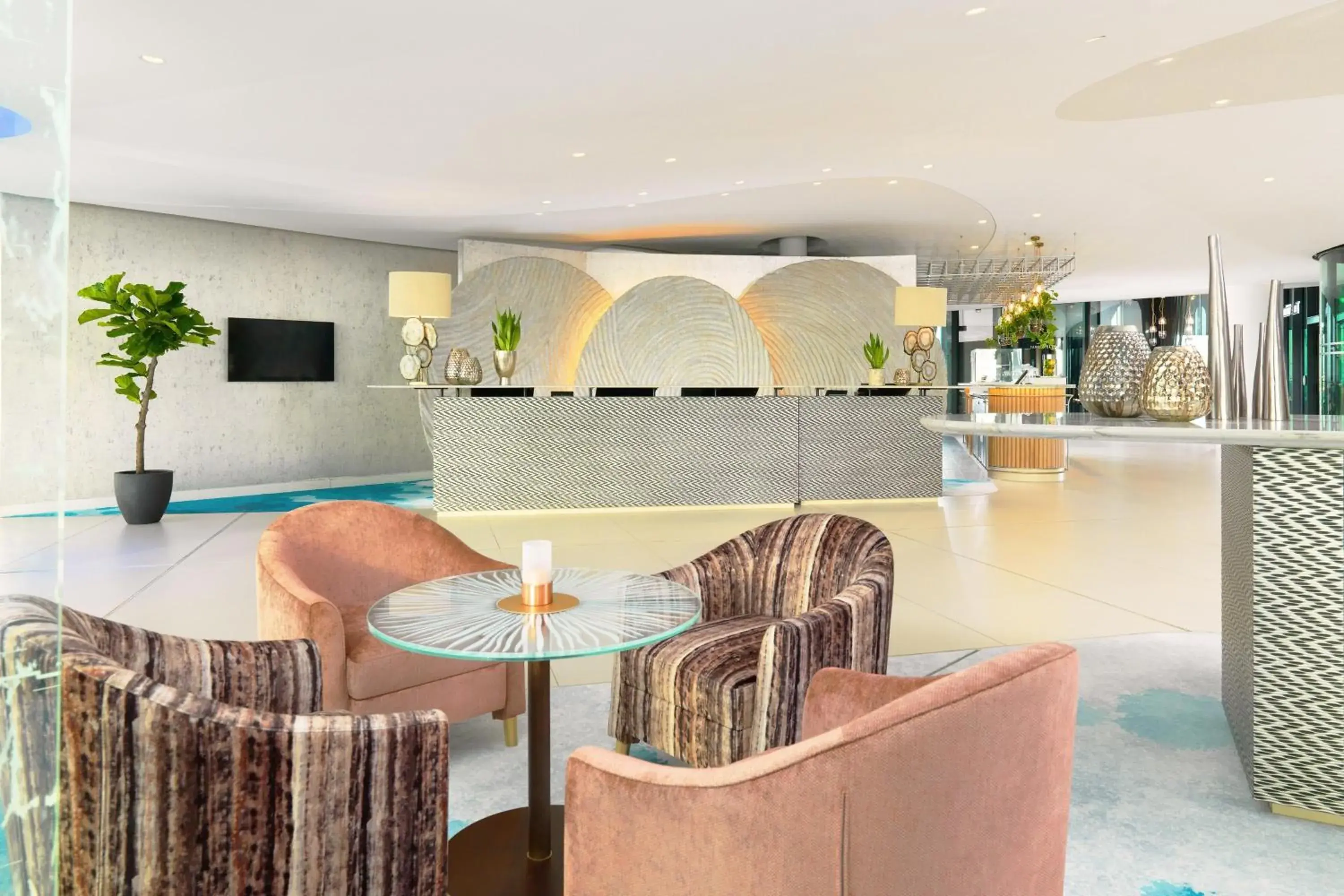 Lobby or reception in The Westin Hamburg Elbphilharmonie Lobby or reception in The Westin Hamburg Elbphilharmonie