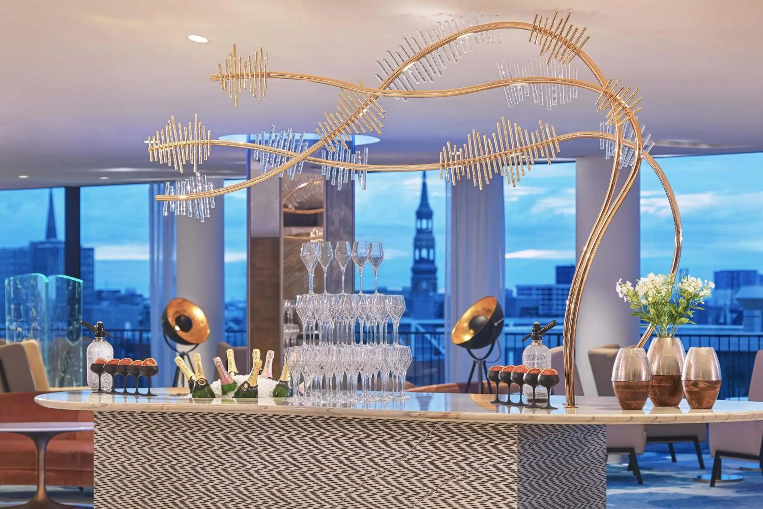 Lounge or bar in The Westin Hamburg Elbphilharmonie Lounge or bar in The Westin Hamburg Elbphilharmonie