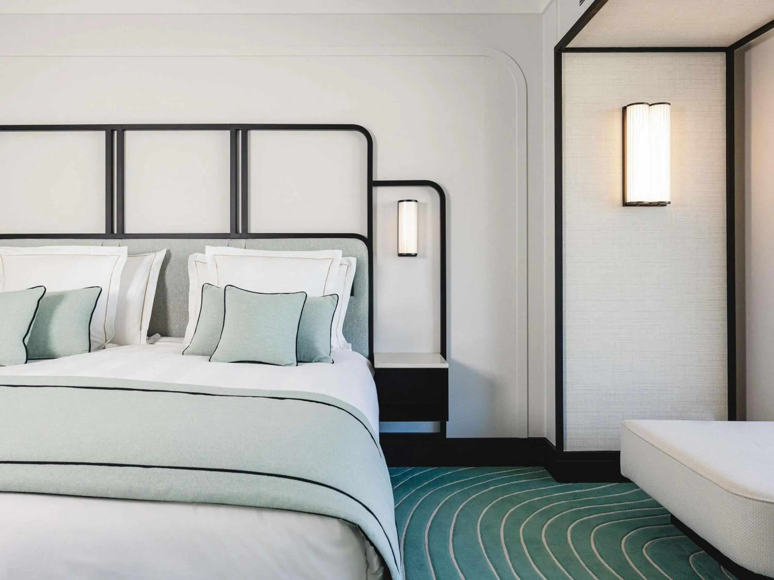 Bedroom, Bed in Mondrian Cannes Bedroom, Bed in Mondrian Cannes
