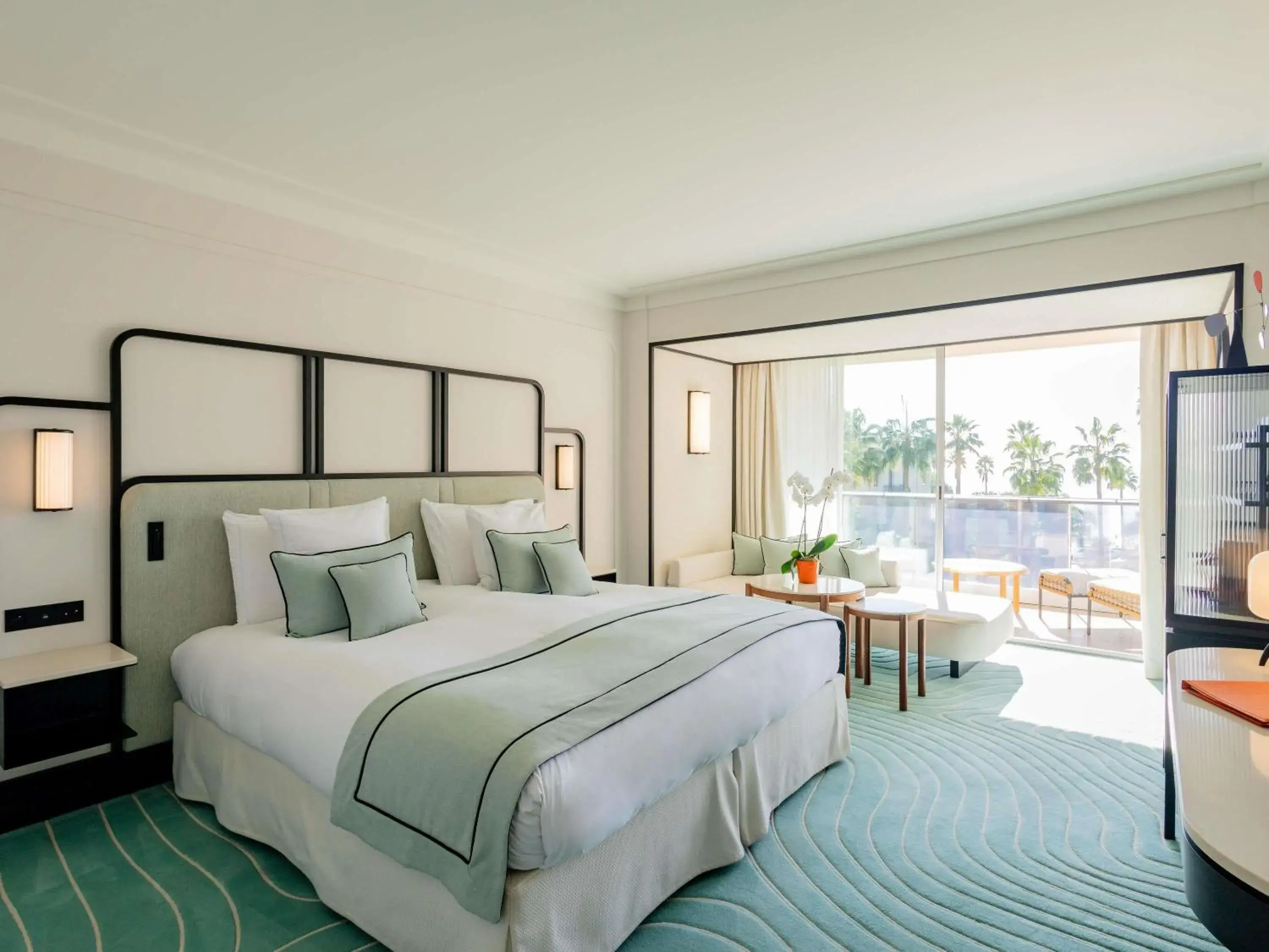 Bedroom, Bed in Mondrian Cannes Bedroom, Bed in Mondrian Cannes