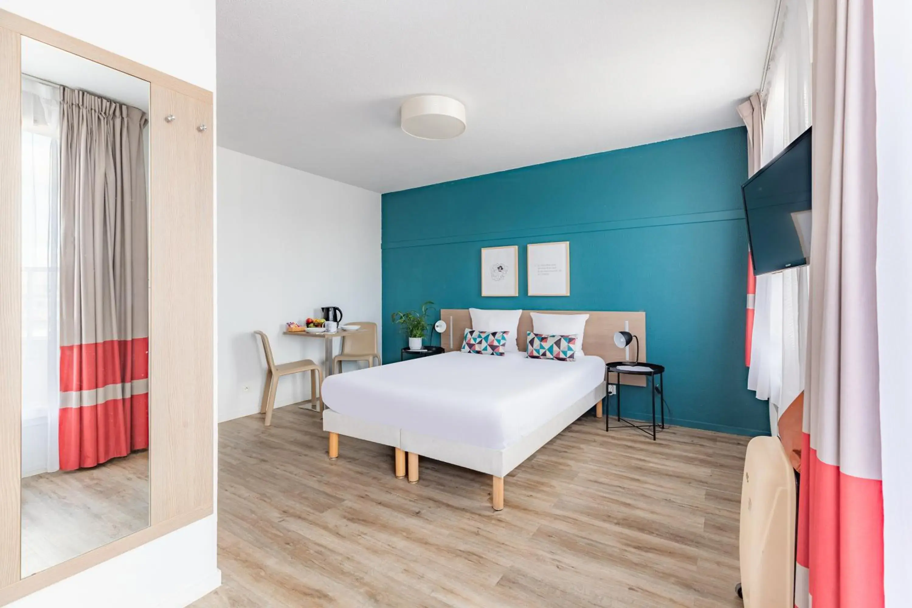 Bed in Appart'City Classic Paris La Villette Bed in Appart'City Classic Paris La Villette