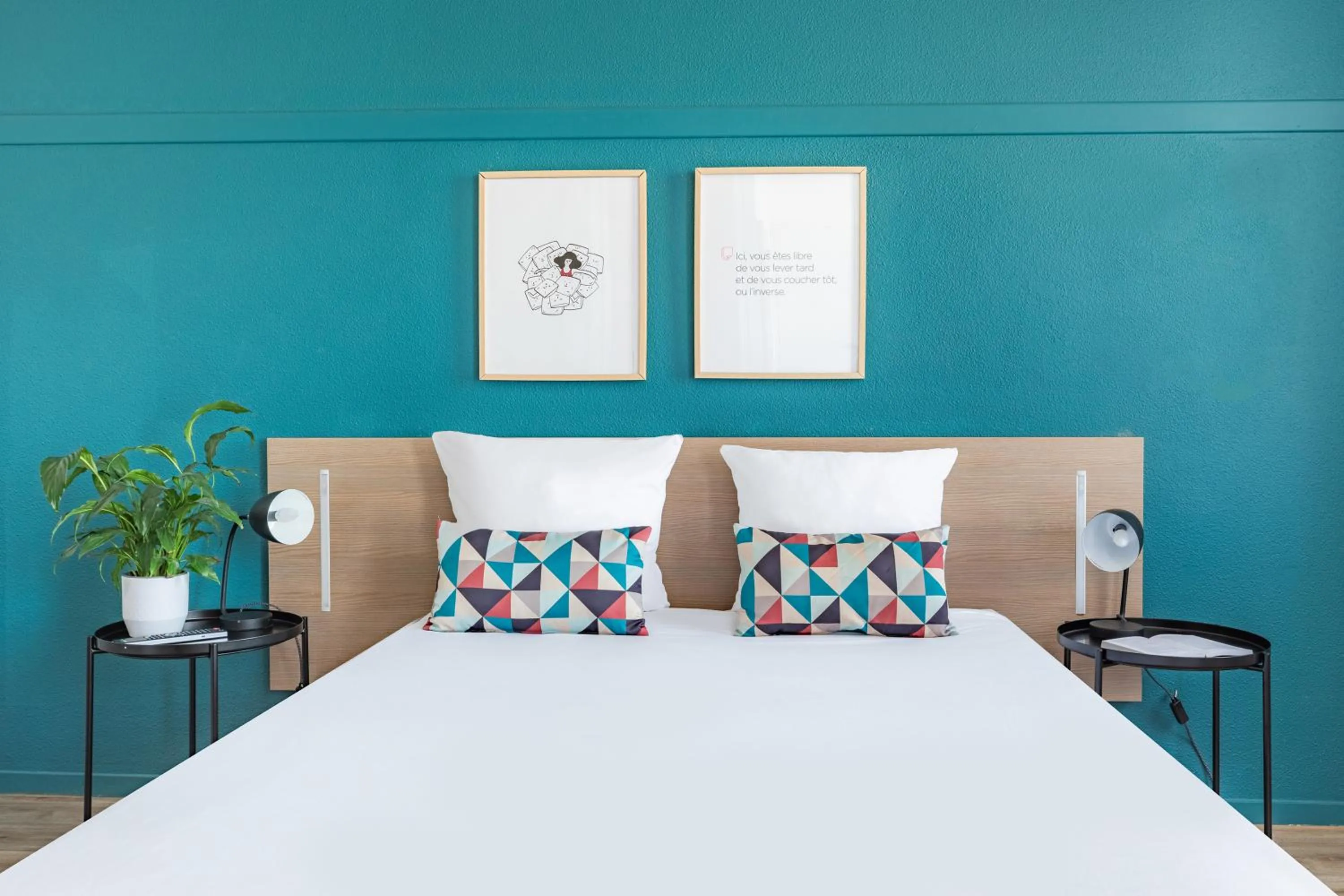 Bed in Appart'City Classic Paris La Villette