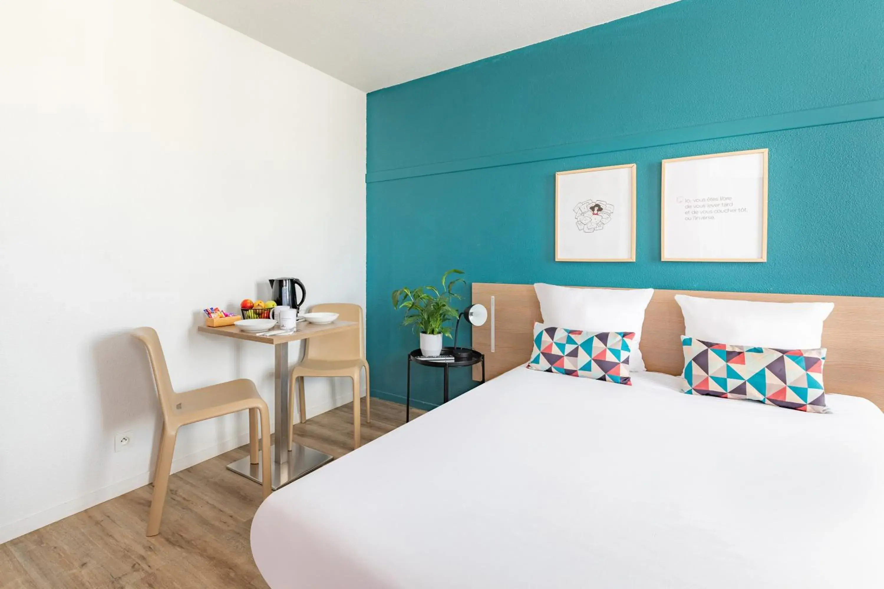 Bed in Appart'City Classic Paris La Villette Bed in Appart'City Classic Paris La Villette