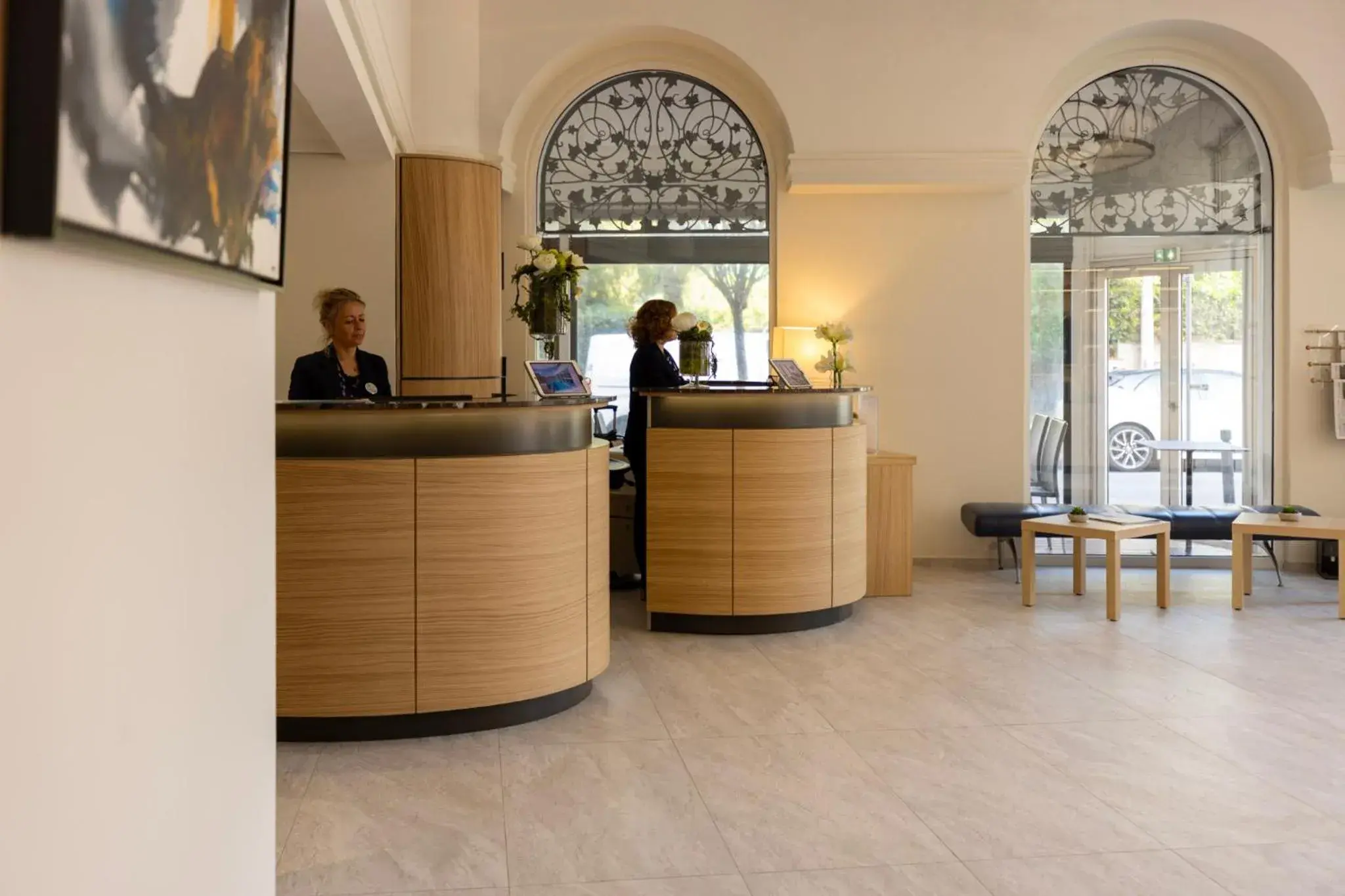 Lobby or reception in Cristal Hôtel & Spa Lobby or reception in Cristal Hôtel & Spa