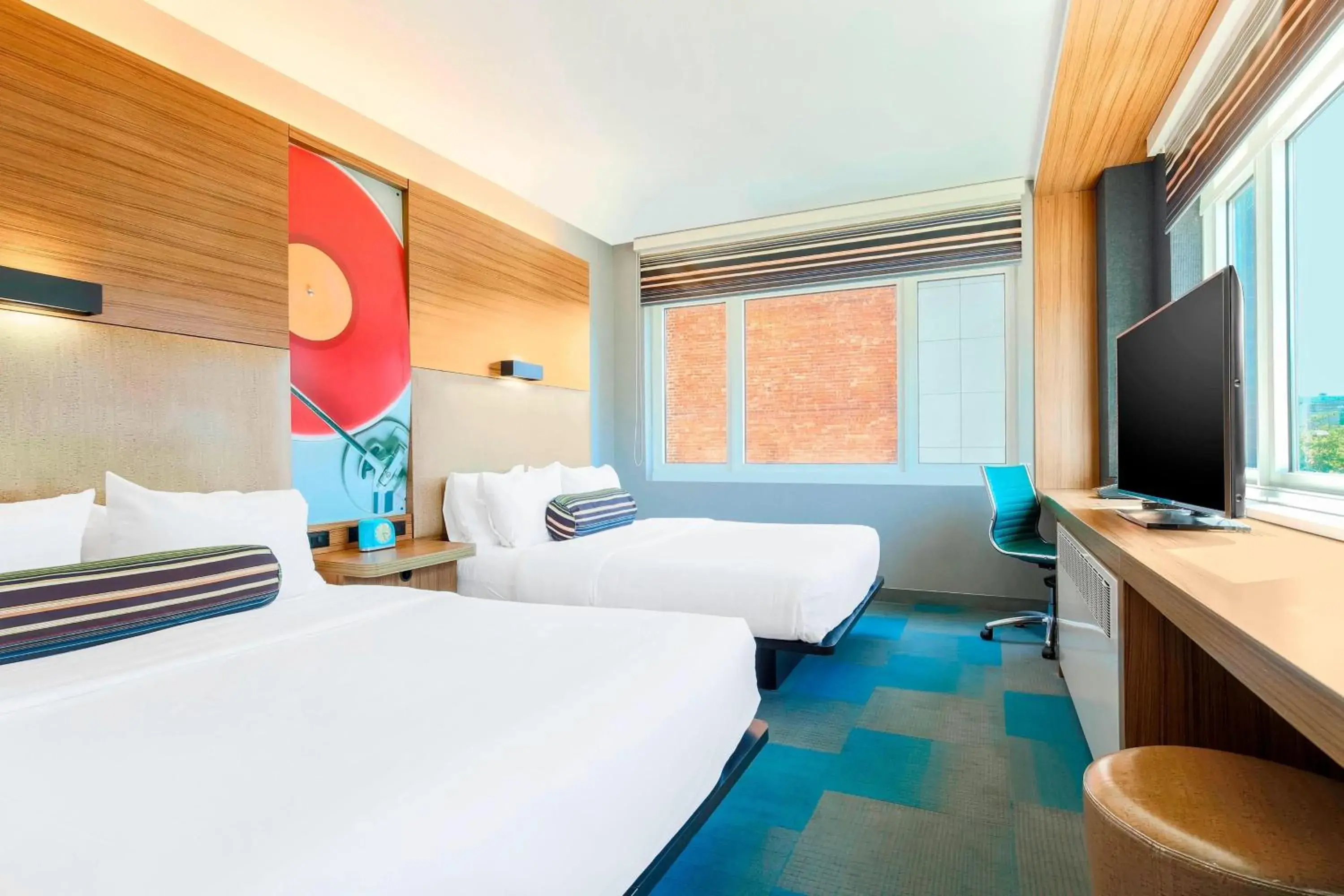 Photo of the whole room, Bed in Aloft Harlem Photo of the whole room, Bed in Aloft Harlem