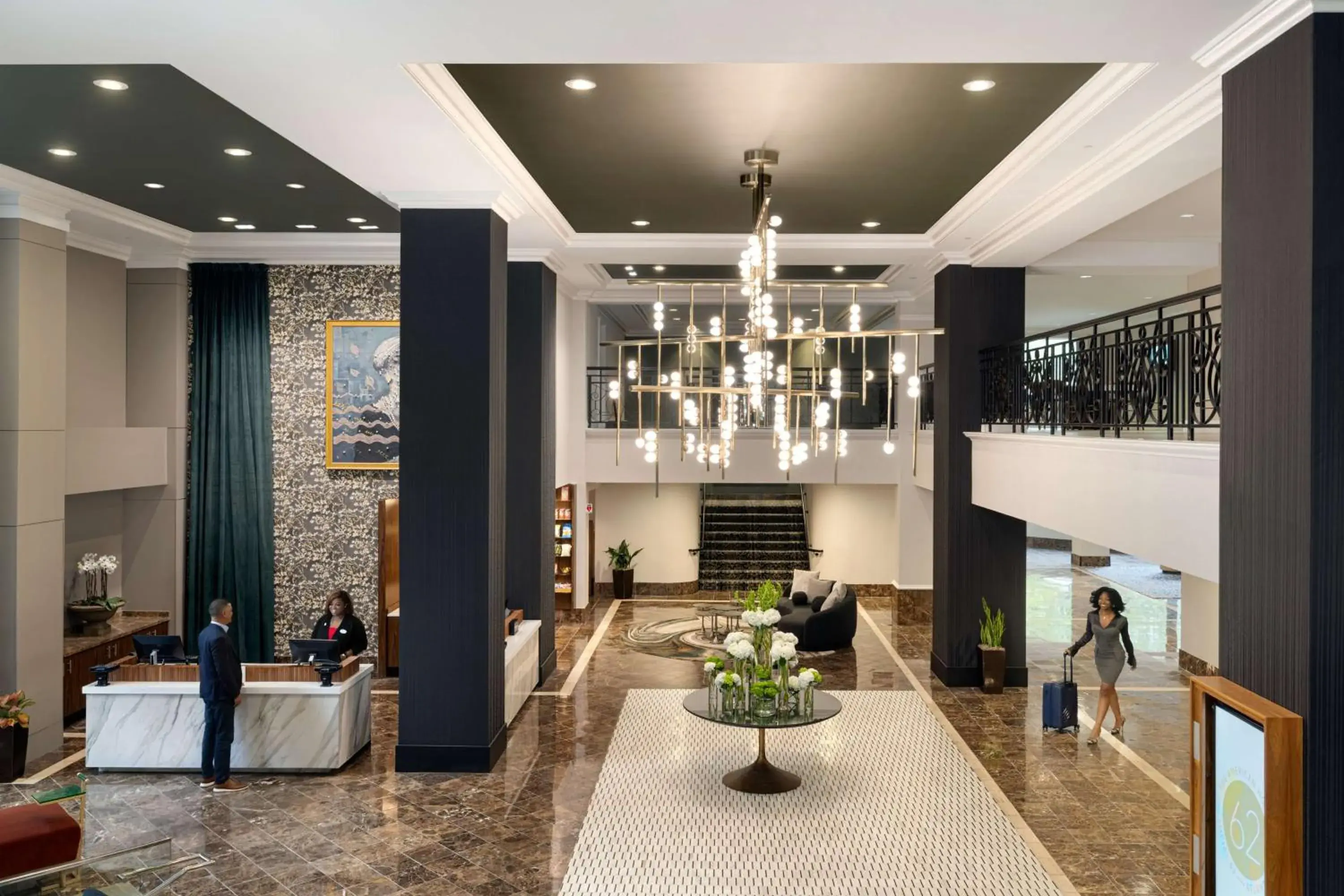 Lobby or reception in The American Hotel Atlanta Downtown-a Doubletree by Hilton Lobby or reception in The American Hotel Atlanta Downtown-a Doubletree by Hilton