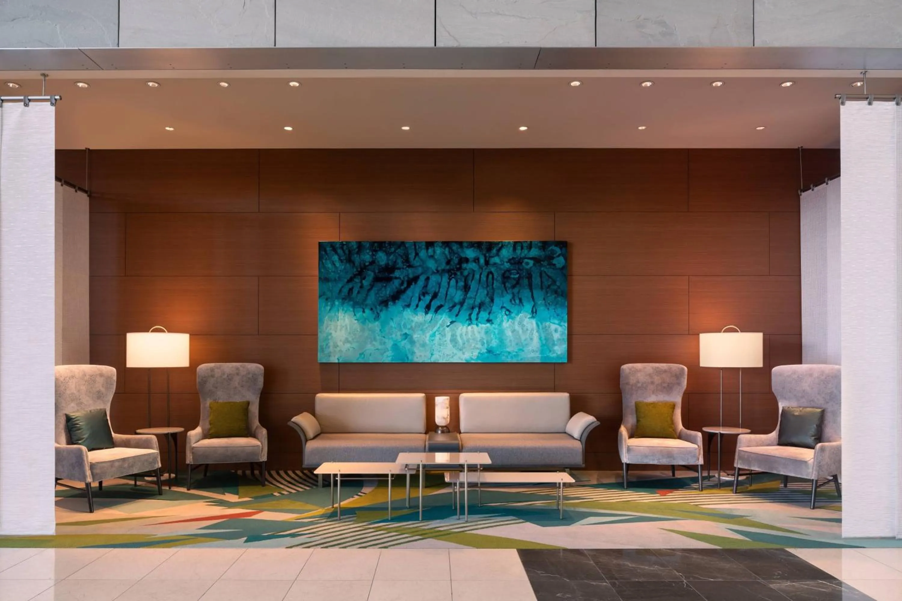 Lobby or reception in JW Marriott Los Angeles L.A. LIVE