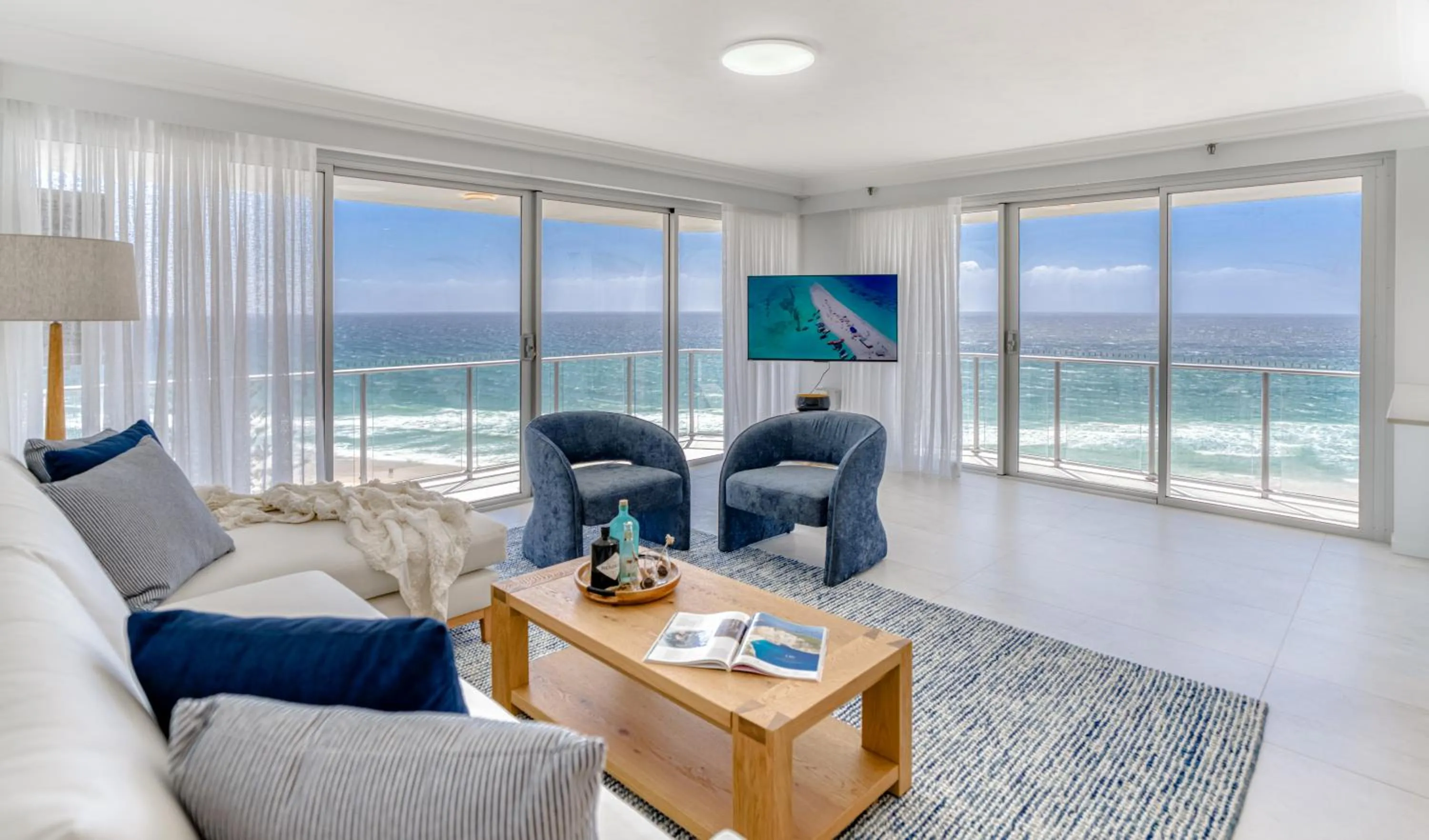 Living room in Talisman Beachside Broadbeach