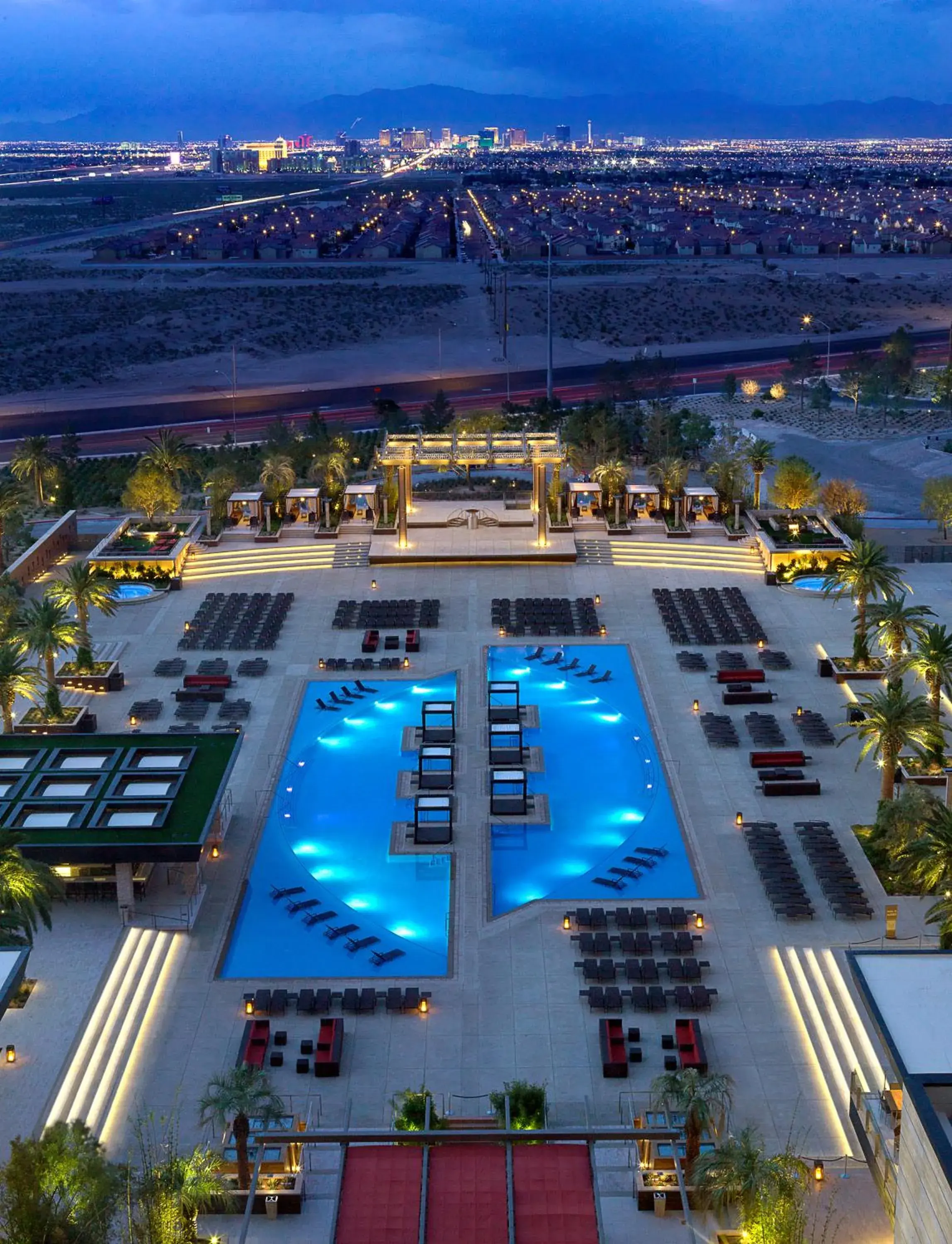 Bird's eye view in M Resort Spa & Casino Bird's eye view in M Resort Spa & Casino
