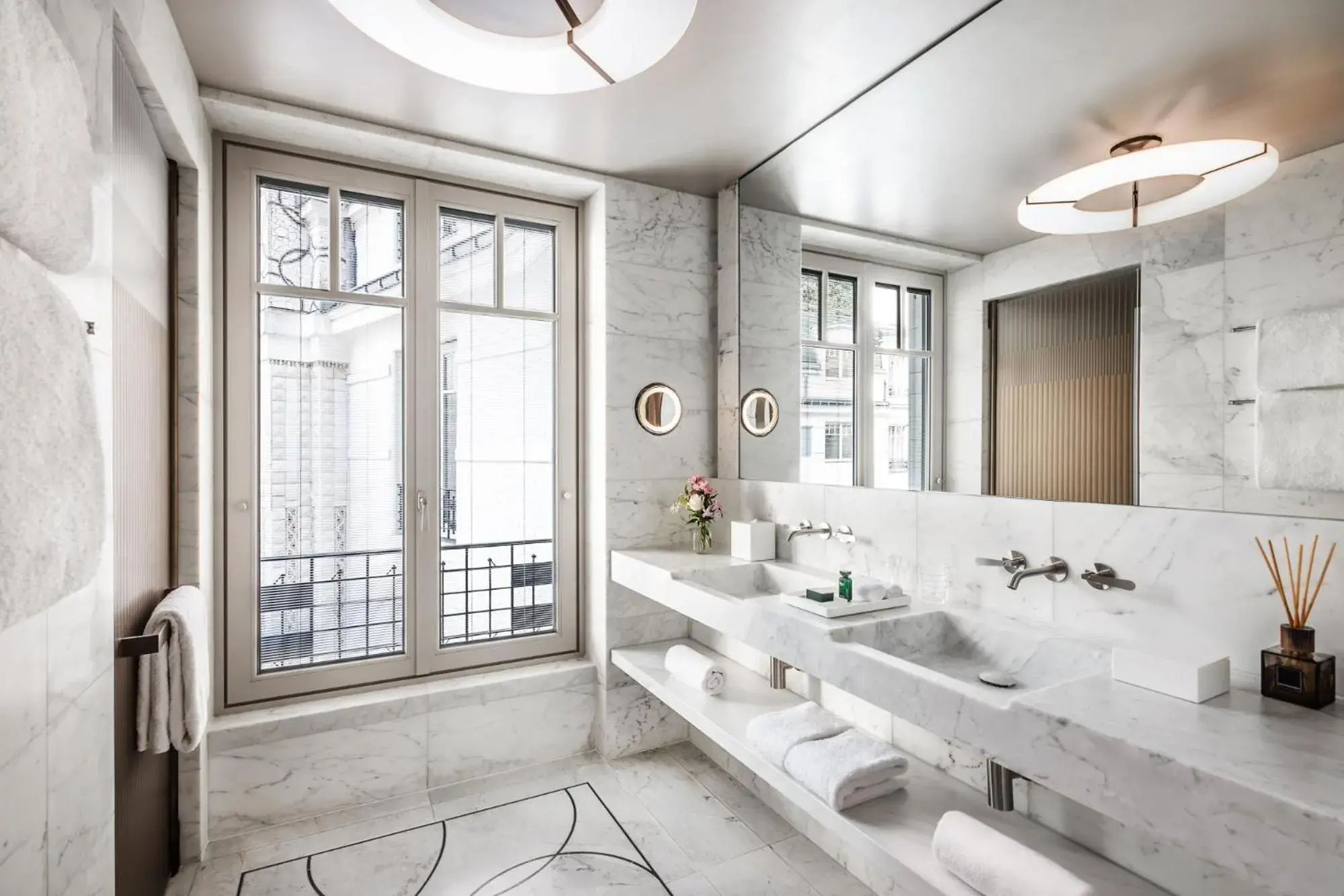 Bathroom in Mandarin Oriental Lutetia, Paris Bathroom in Mandarin Oriental Lutetia, Paris