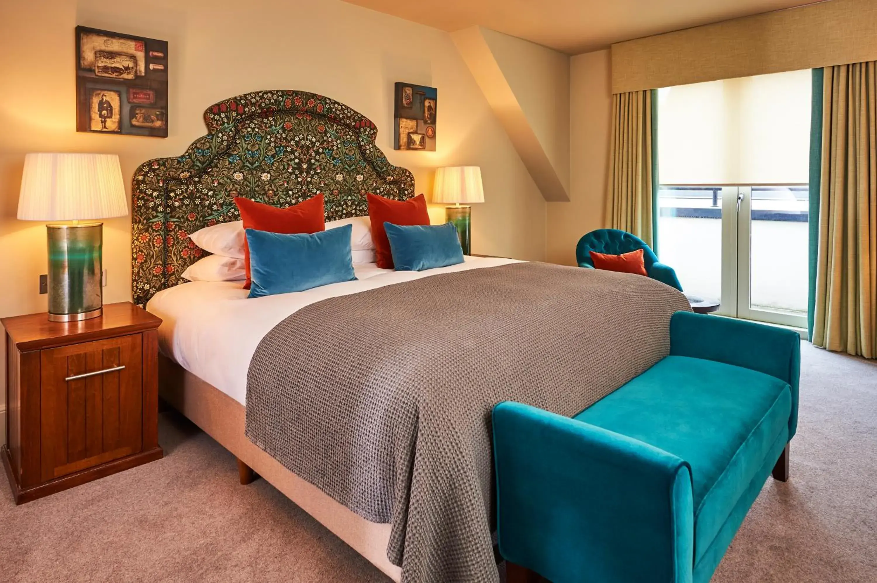 Bedroom, Bed in Hotel Du Vin Edinburgh Bedroom, Bed in Hotel Du Vin Edinburgh