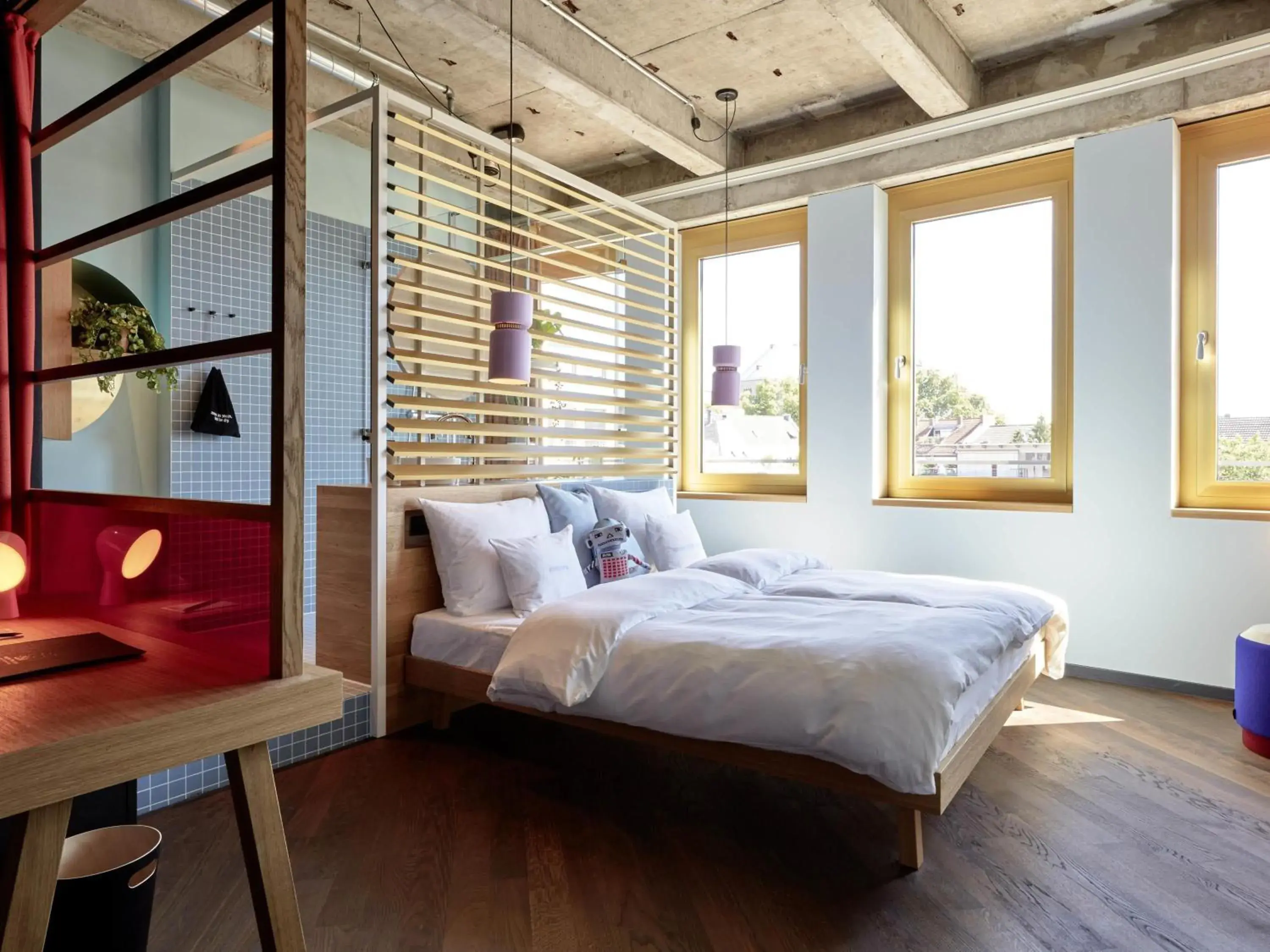 Bedroom, Bed in 25hours Hotel The Circle Bedroom, Bed in 25hours Hotel The Circle