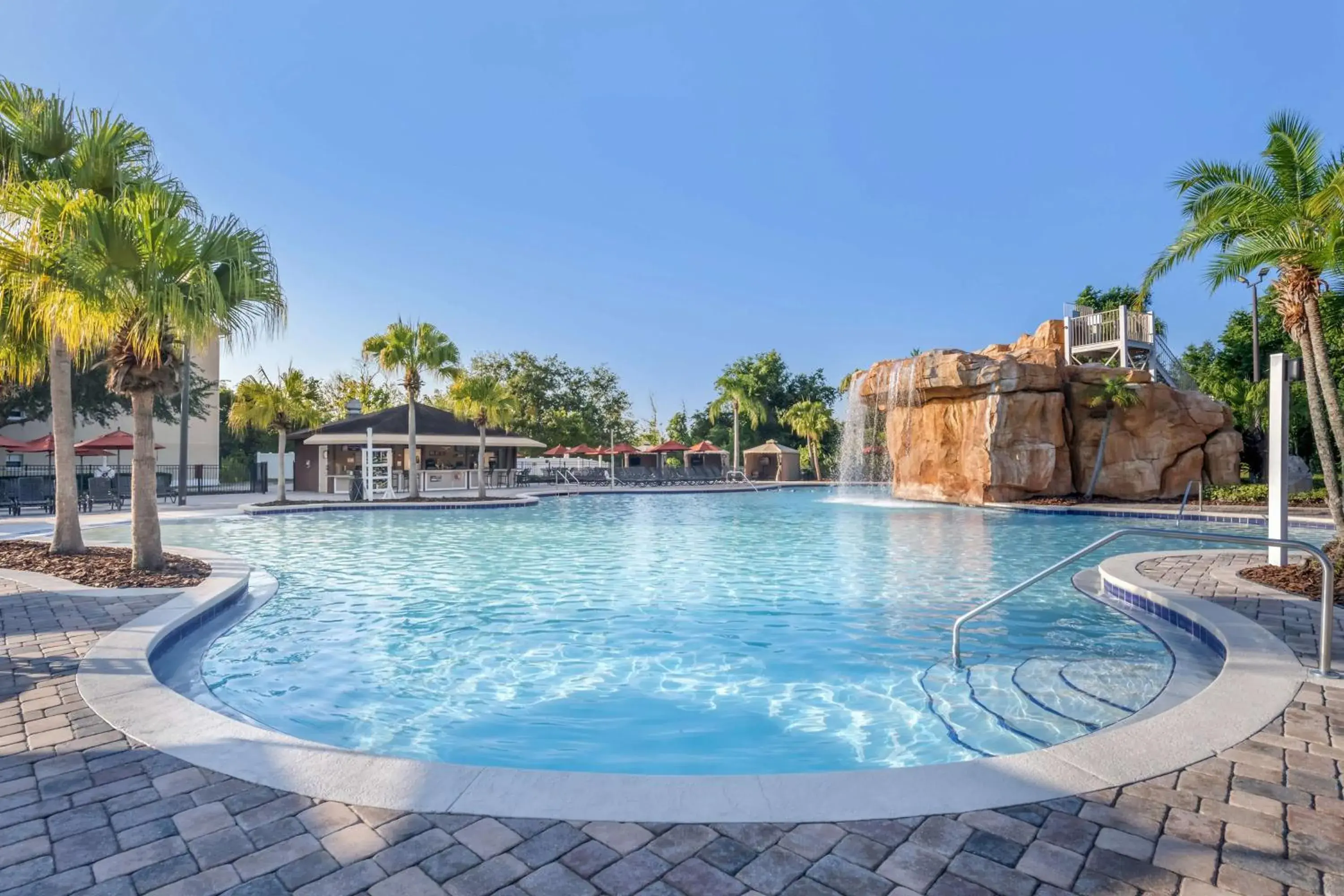 Pool view in Hilton Vacation Club Mystic Dunes Orlando Pool view in Hilton Vacation Club Mystic Dunes Orlando
