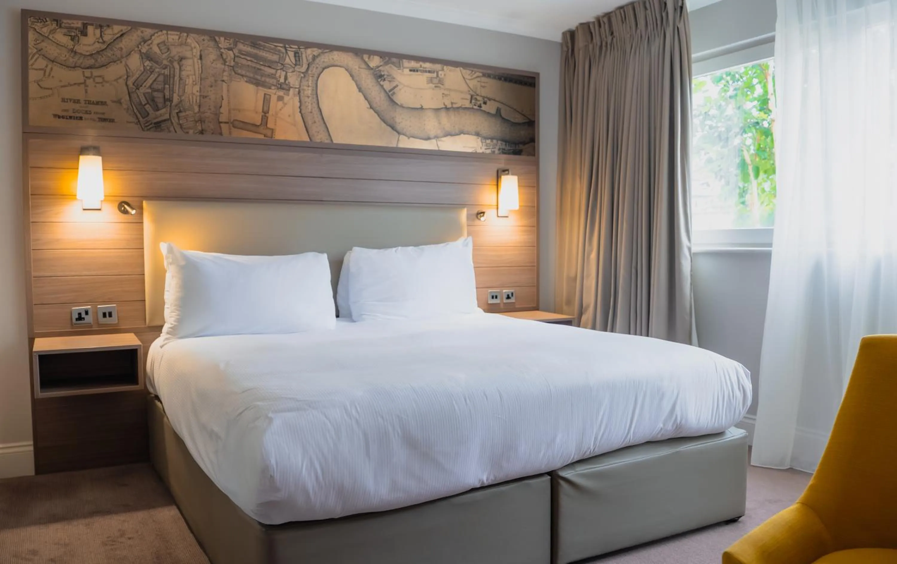 Bed in a&o London Docklands Riverside