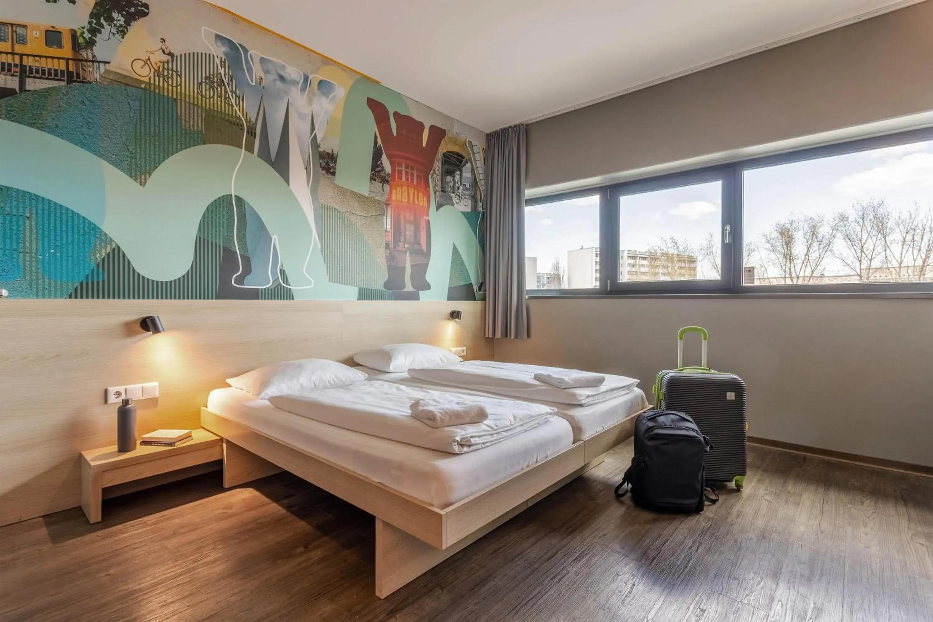Bedroom, Bed in MEININGER Hotel Berlin Airport Bedroom, Bed in MEININGER Hotel Berlin Airport