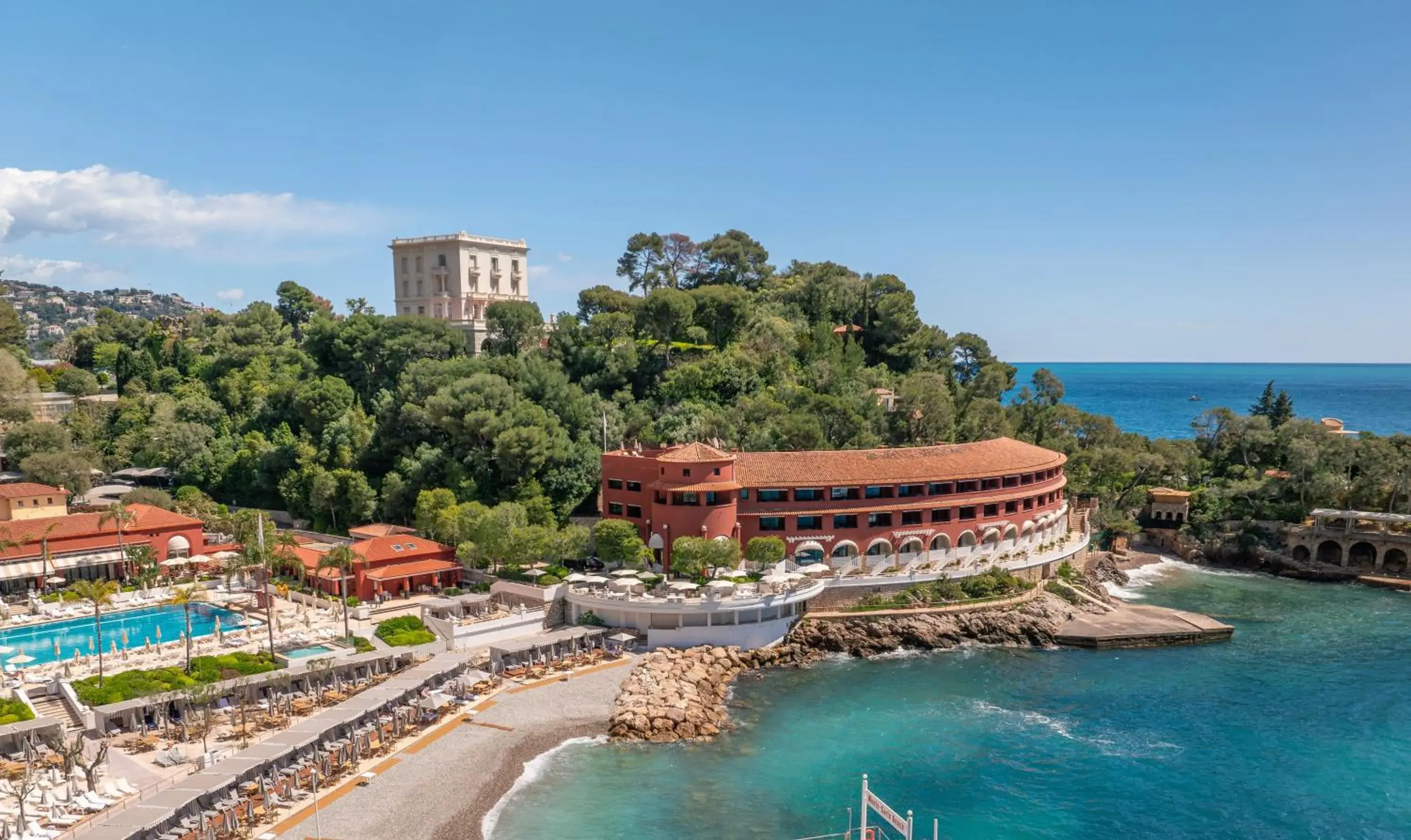 Bird's eye view in Monte-Carlo Beach Bird's eye view in Monte-Carlo Beach