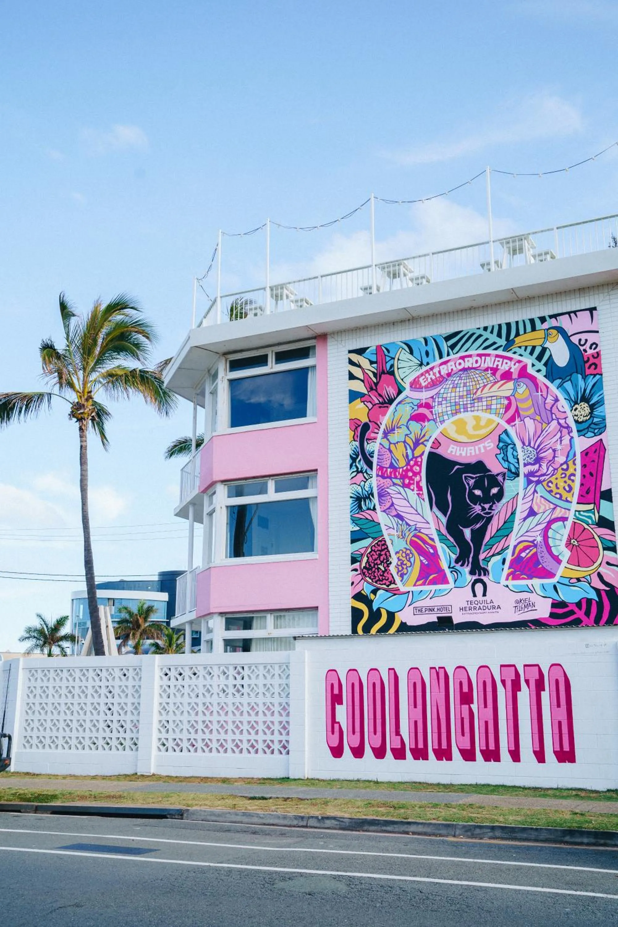 Property building in The Pink Hotel Coolangatta