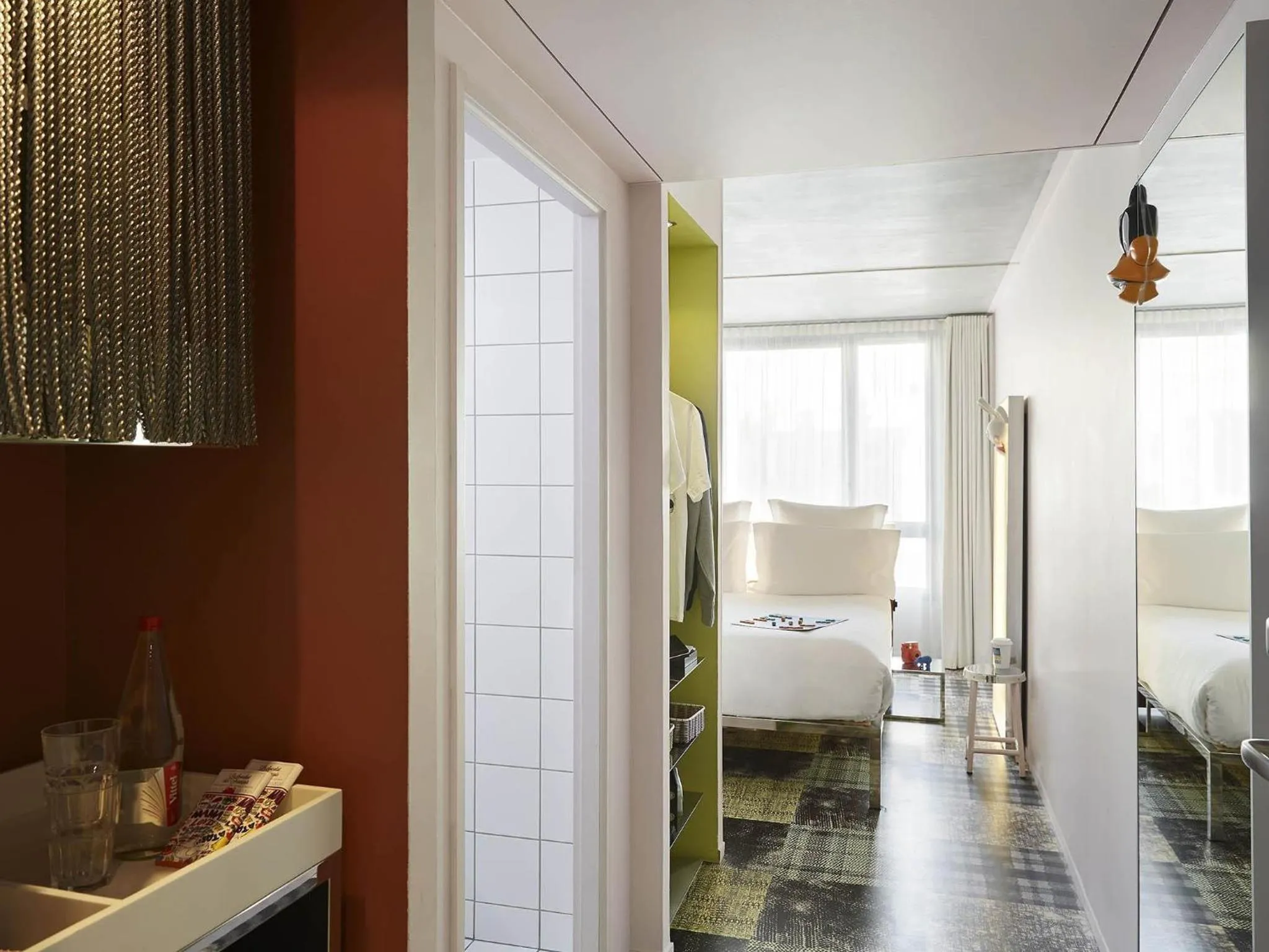 Bedroom, Bed in Mama Shelter Marseille