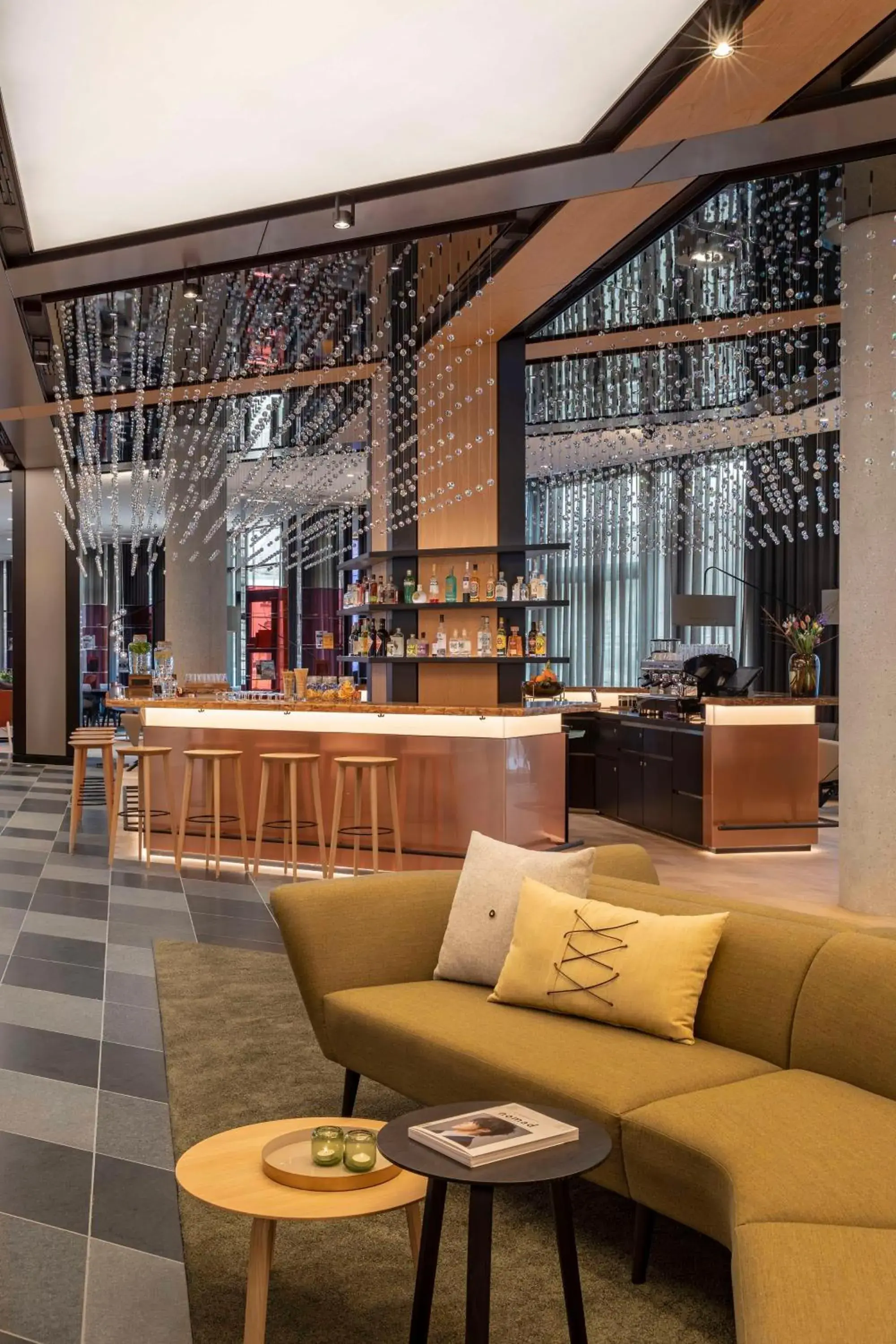 Lounge or bar in Andaz Munich Schwabinger Tor, By Hyatt Lounge or bar in Andaz Munich Schwabinger Tor, By Hyatt
