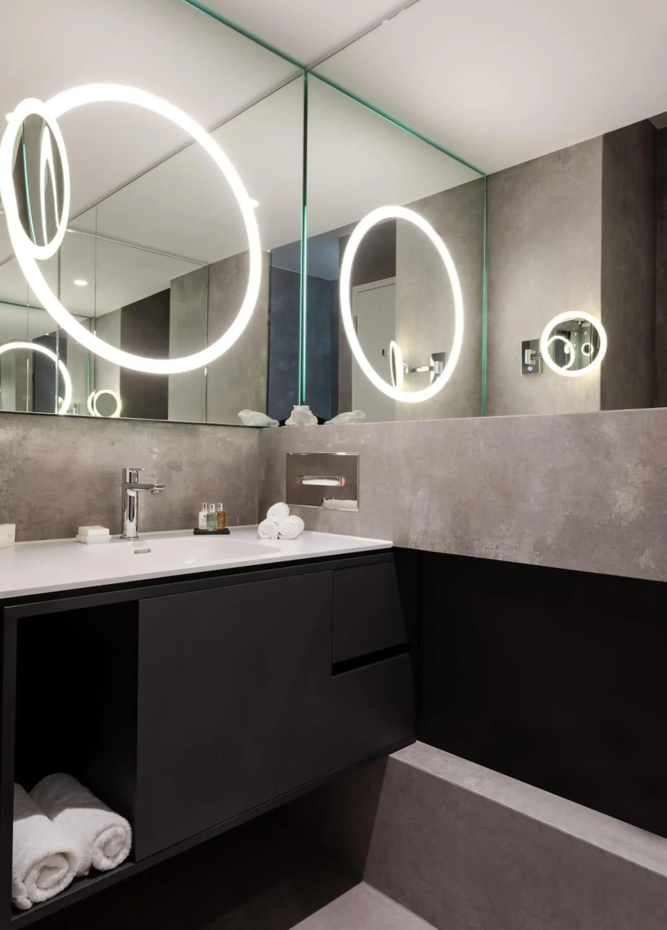 Bathroom in KPM Hotel & Residences Berlin, a Member of Design Hotels Bathroom in KPM Hotel & Residences Berlin, a Member of Design Hotels