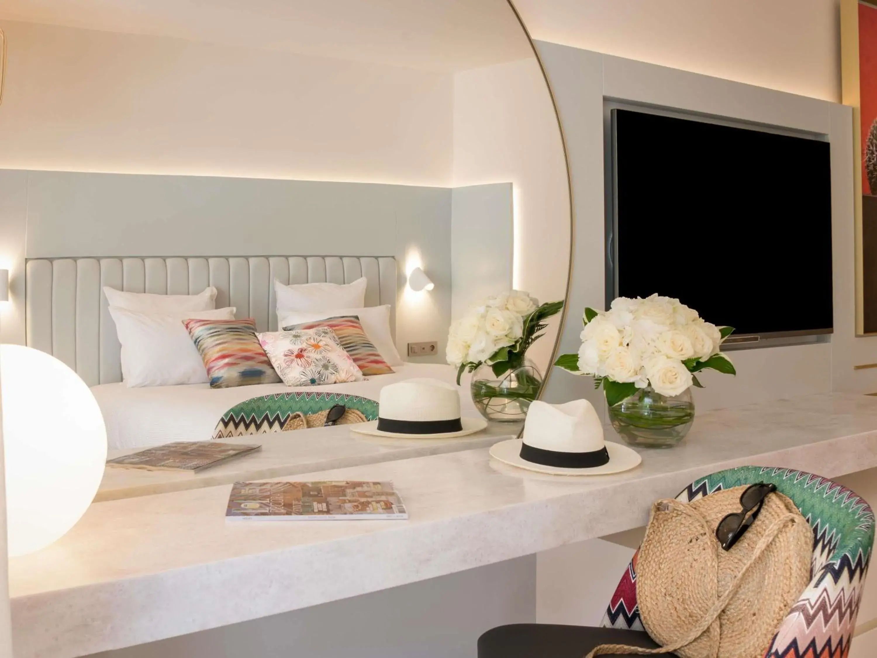 Bedroom in Croisette Beach Hotel Cannes - MGallery Collection Bedroom in Croisette Beach Hotel Cannes - MGallery Collection