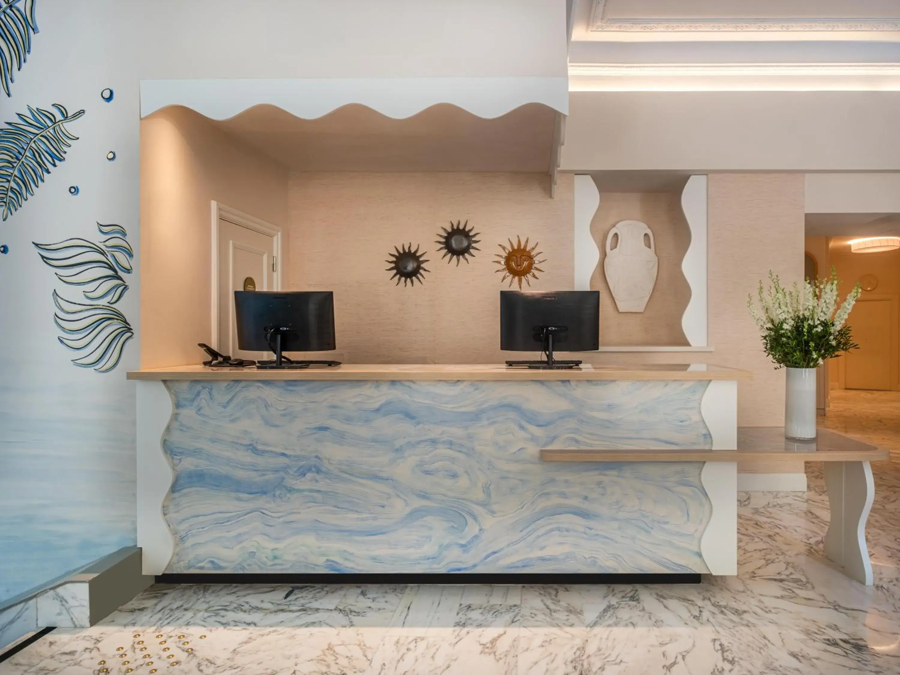 Lobby or reception in Hôtel Le Soleia by Inwood Hotels Lobby or reception in Hôtel Le Soleia by Inwood Hotels