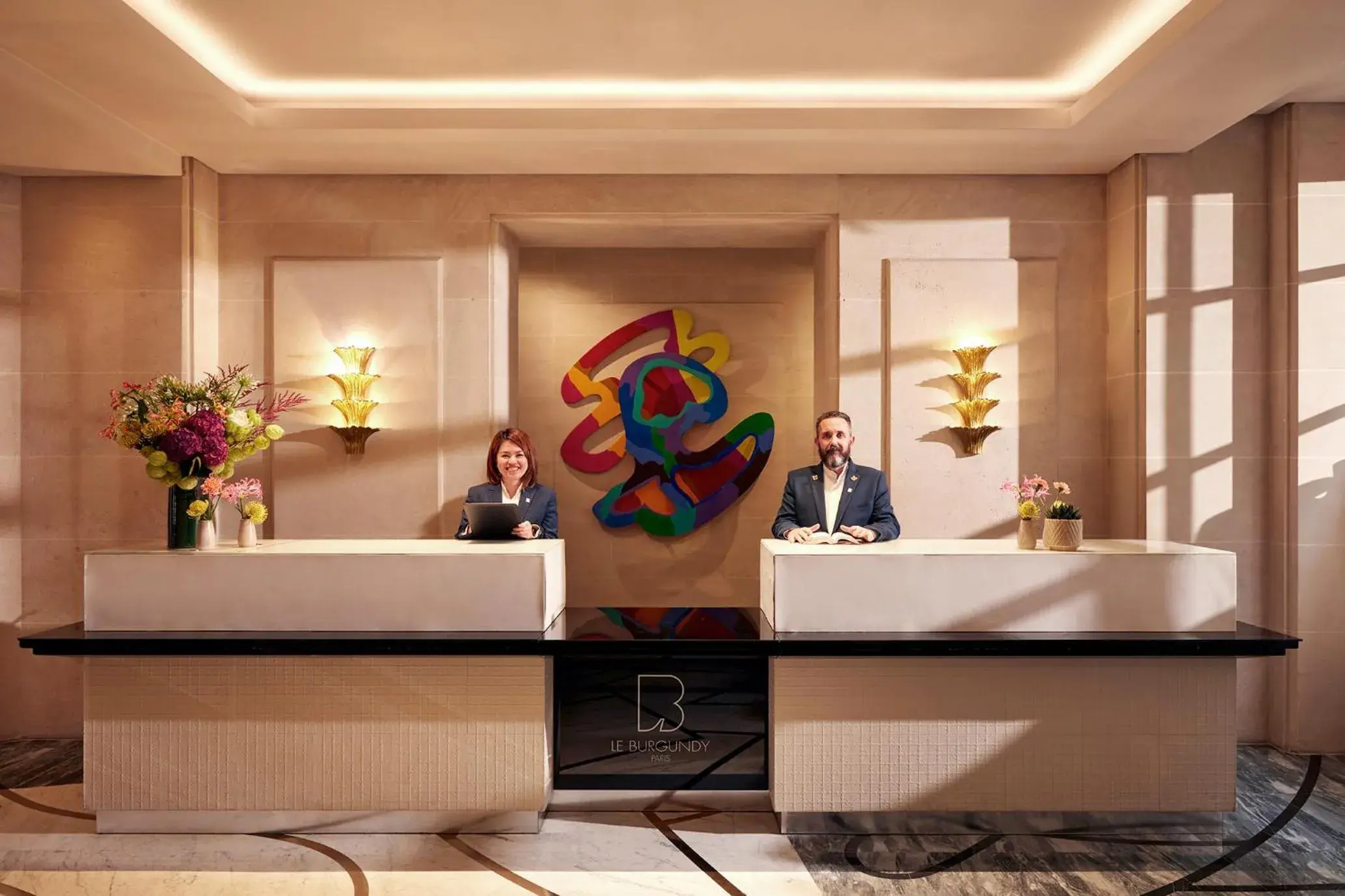 Lobby or reception in Le Burgundy Paris Lobby or reception in Le Burgundy Paris