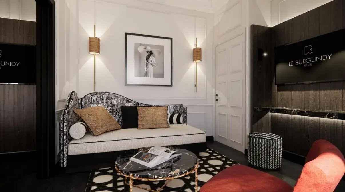 Living room in Le Burgundy Paris Living room in Le Burgundy Paris