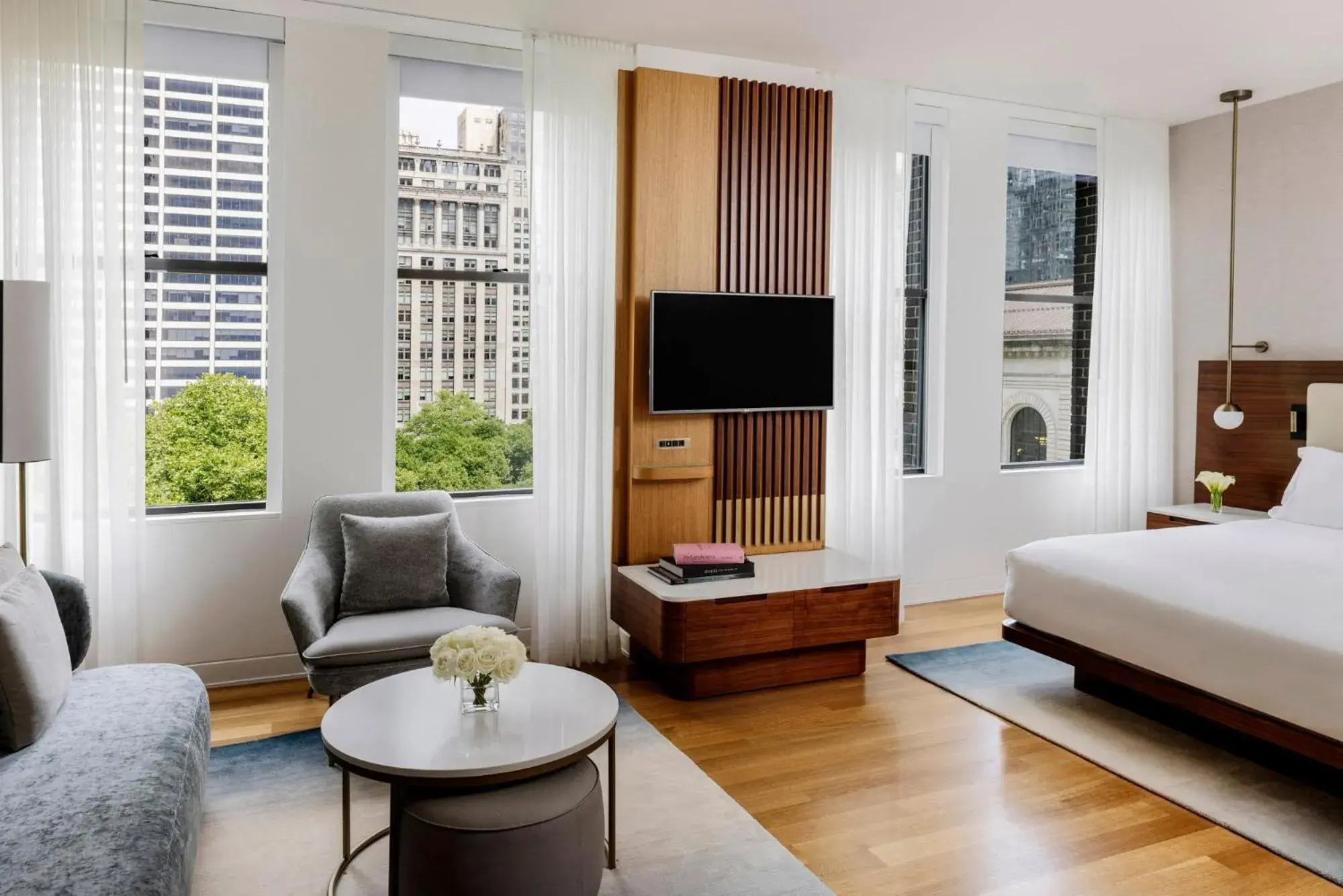 Seating area, Bed in Bryant Park Hotel Seating area, Bed in Bryant Park Hotel