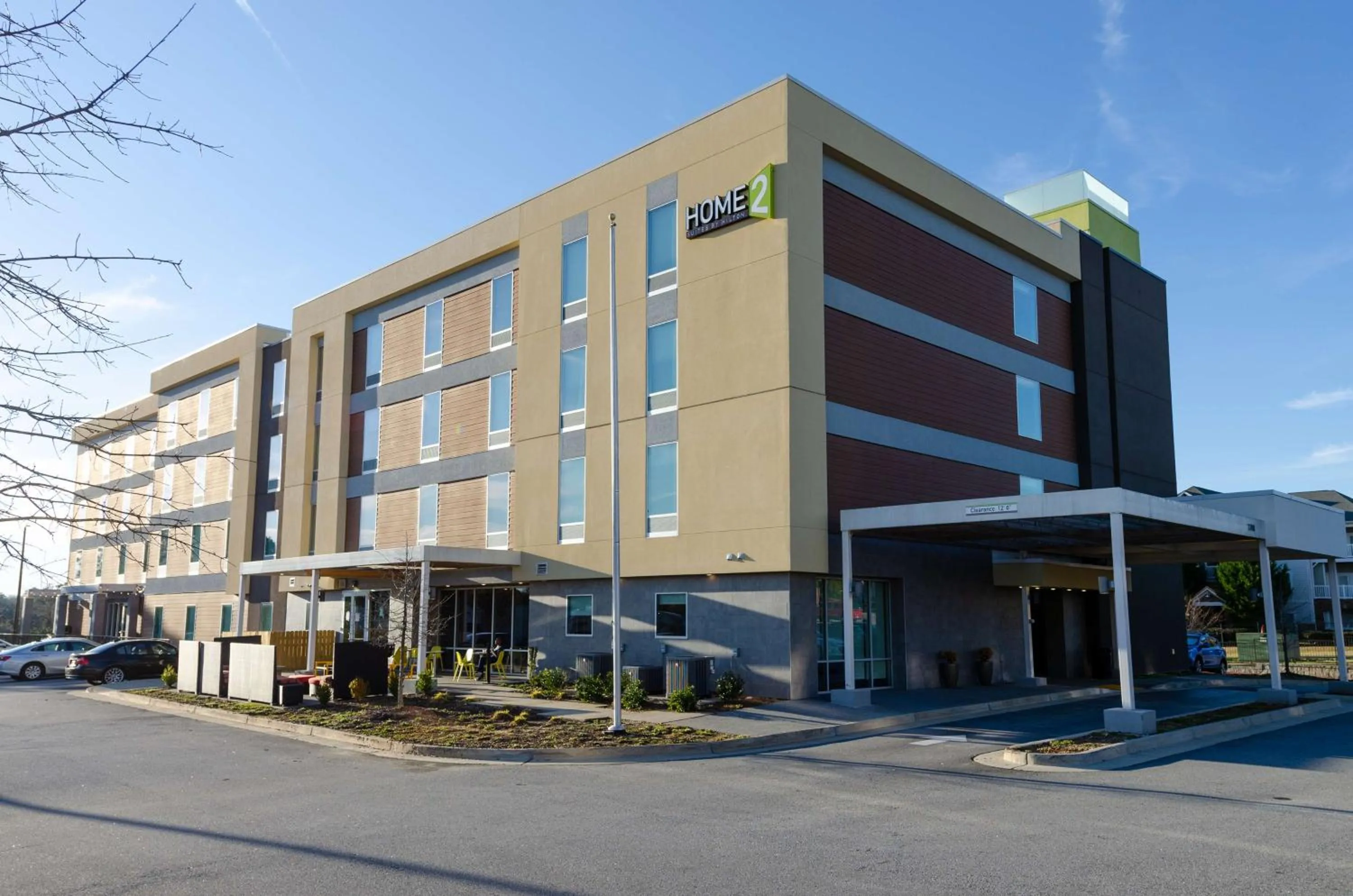 Property building in Home2 Suites By Hilton Atlanta Camp Creek Parkway, Ga