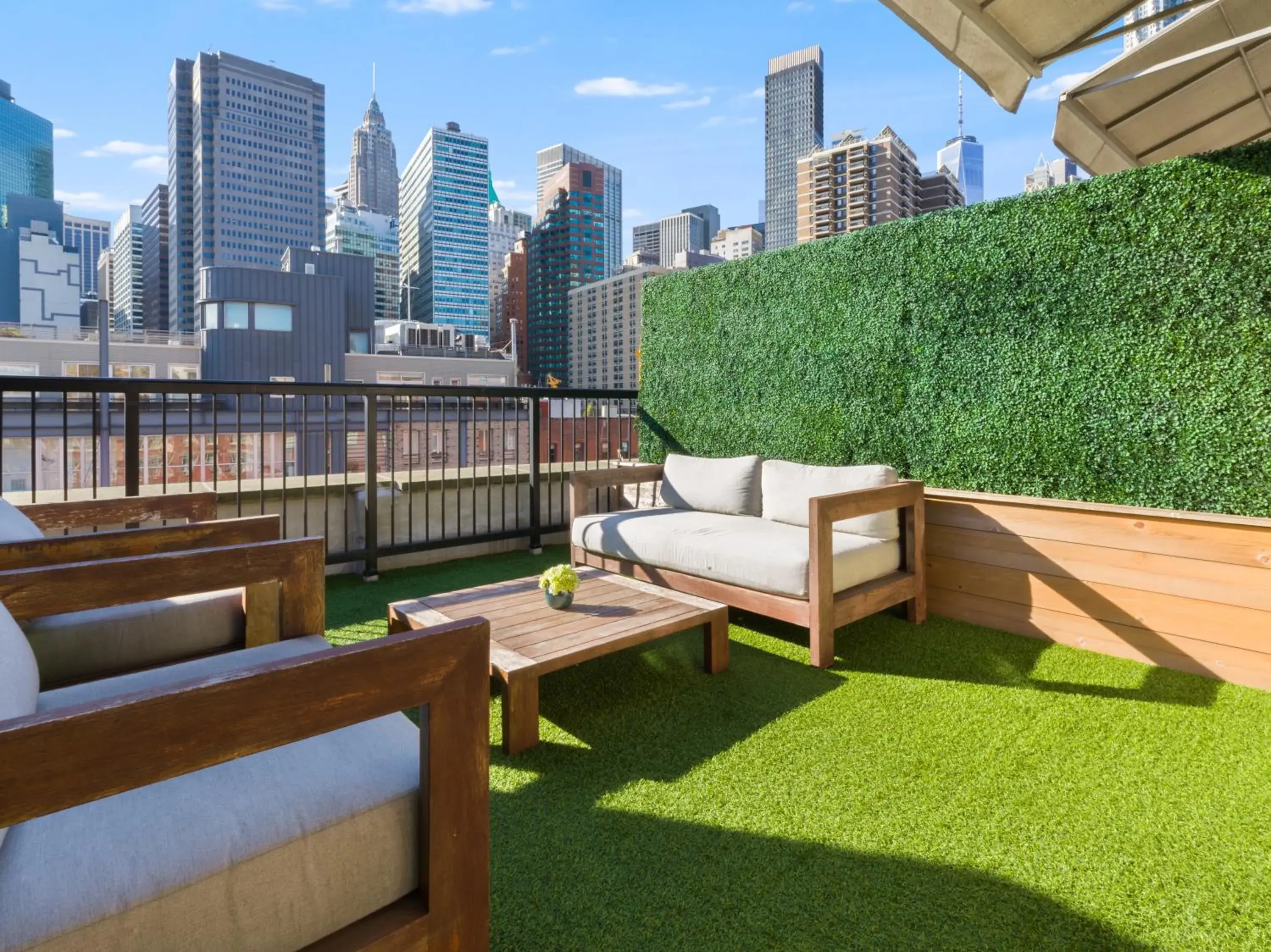 Balcony/Terrace in 33 Hotel, New York City, Seaport Balcony/Terrace in 33 Hotel, New York City, Seaport