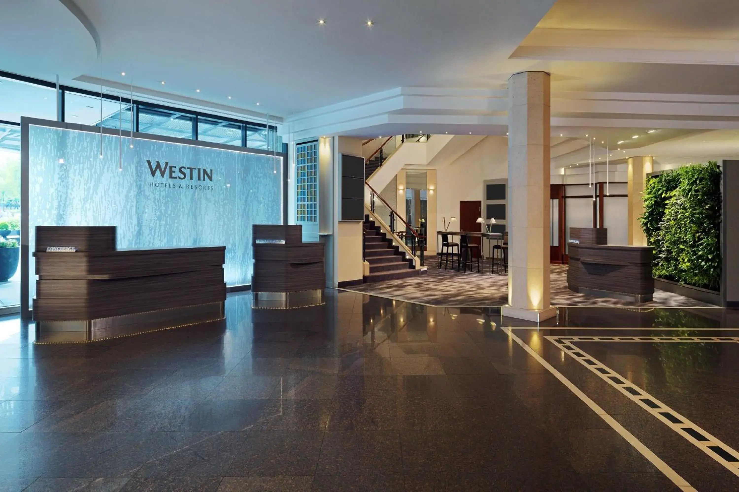 Lobby or reception in The Westin Grand Munich Lobby or reception in The Westin Grand Munich