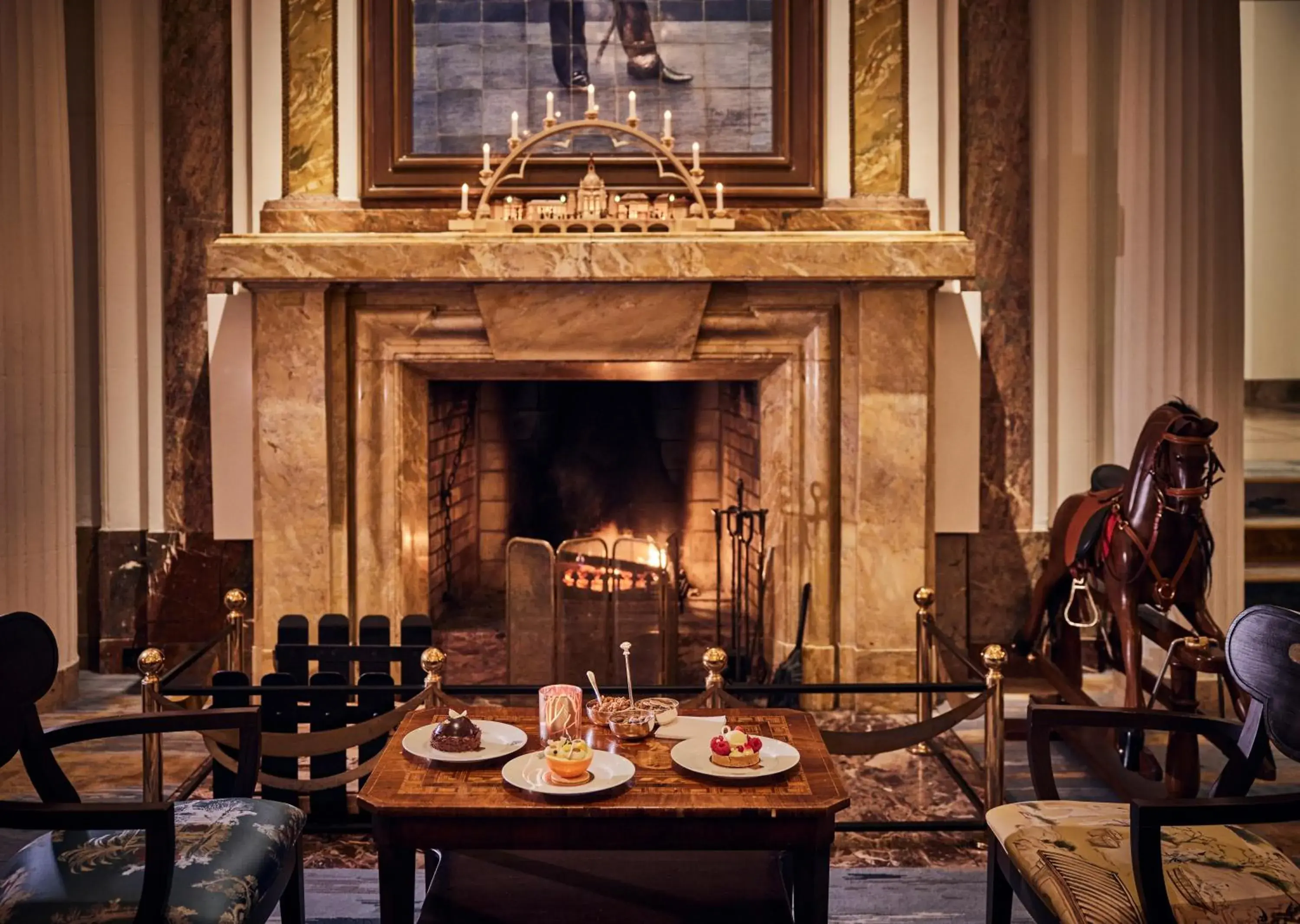 fireplace in Hotel Atlantic Hamburg, Autograph Collection fireplace in Hotel Atlantic Hamburg, Autograph Collection