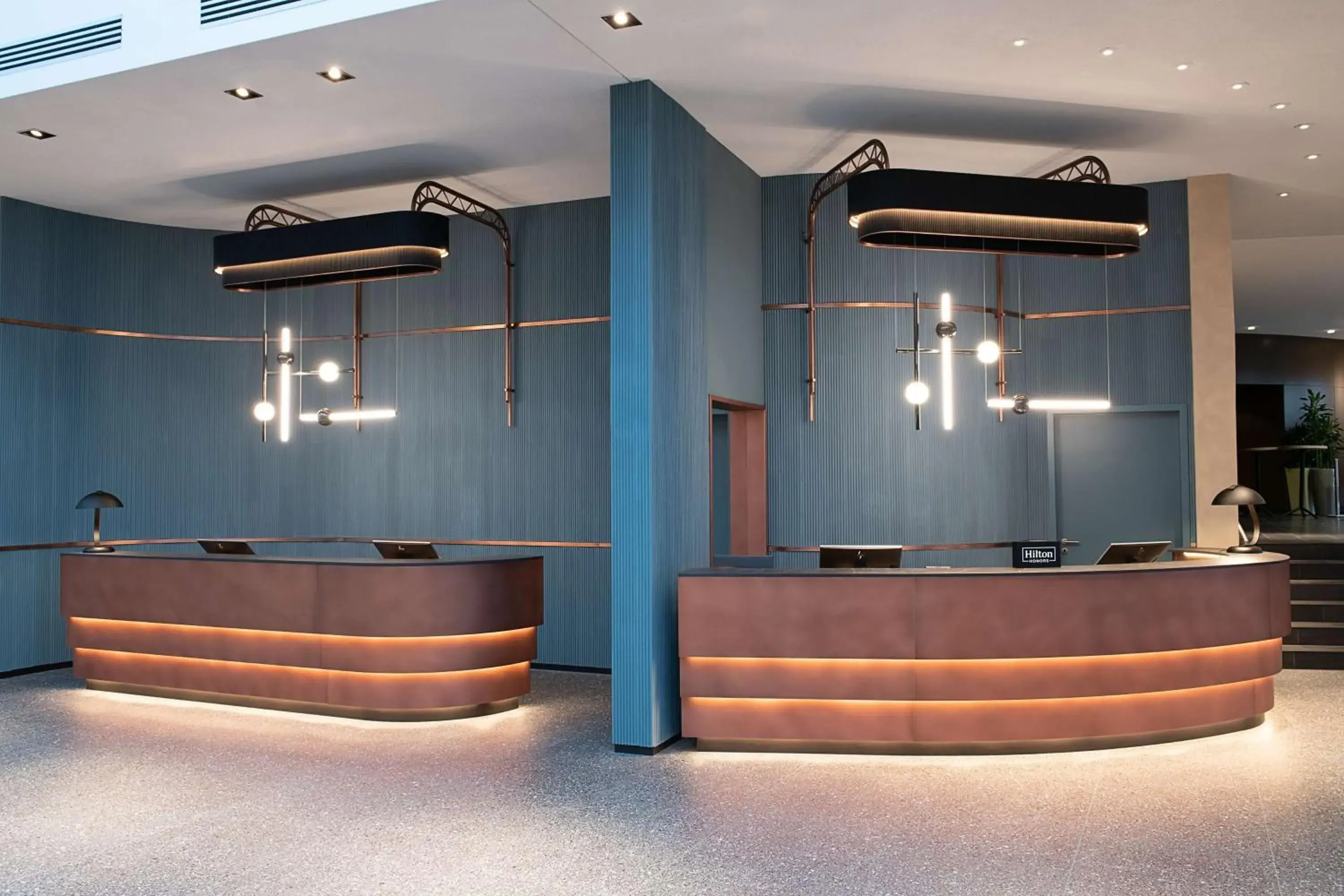 Lobby or reception in Hilton Cologne Lobby or reception in Hilton Cologne
