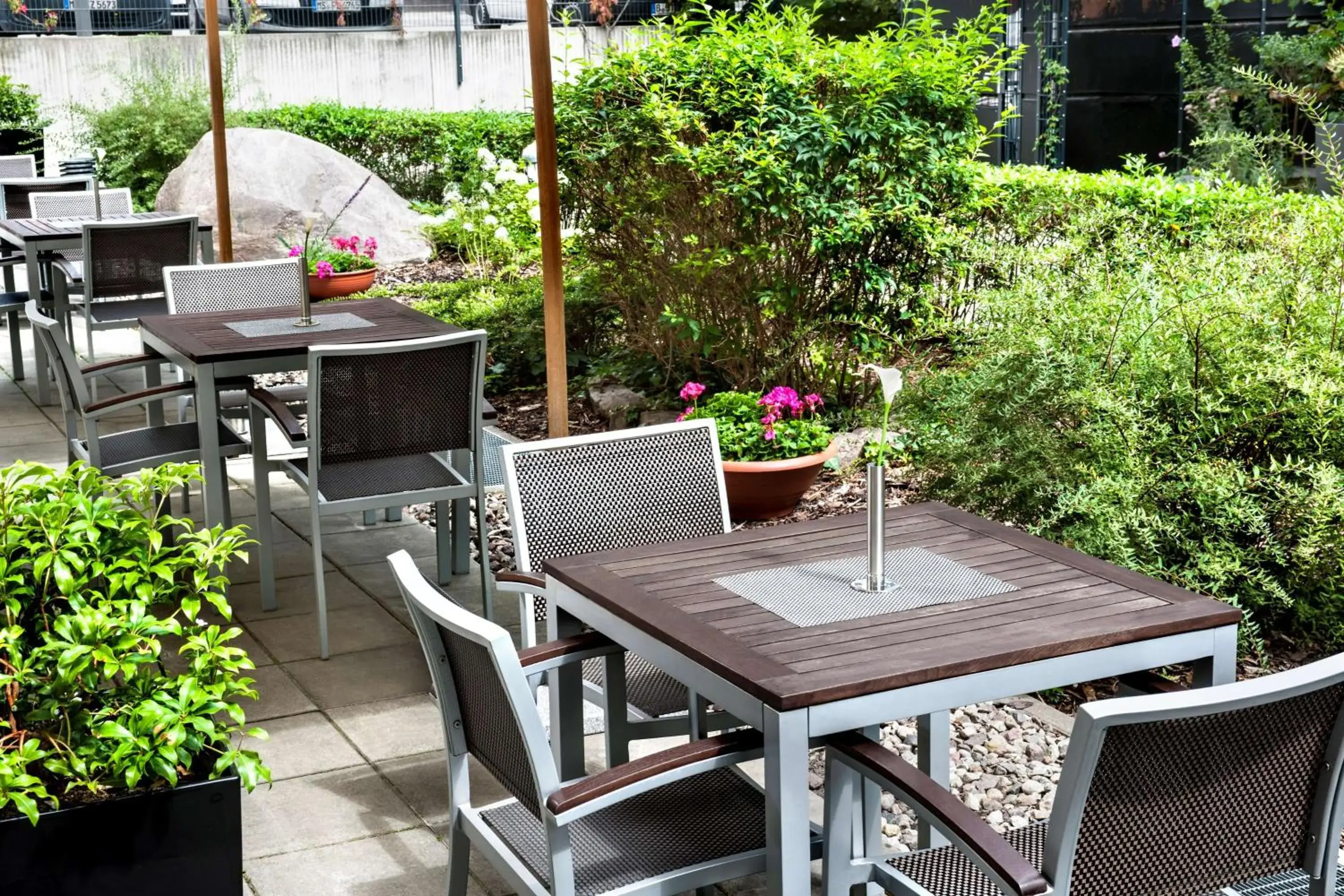 Patio in NH Berlin City Ost Patio in NH Berlin City Ost