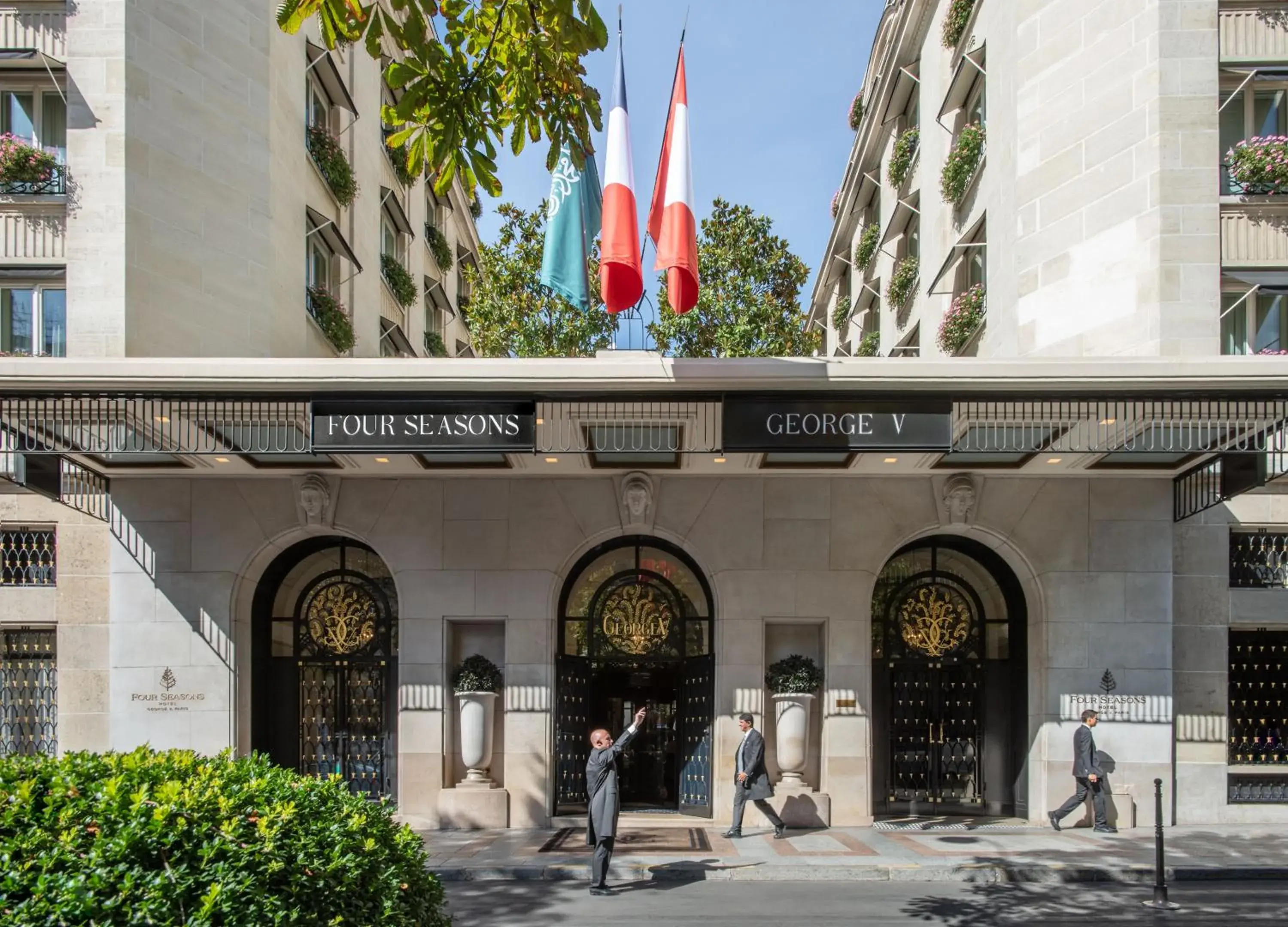 Property building in Four Seasons Hotel George V Paris Property building in Four Seasons Hotel George V Paris