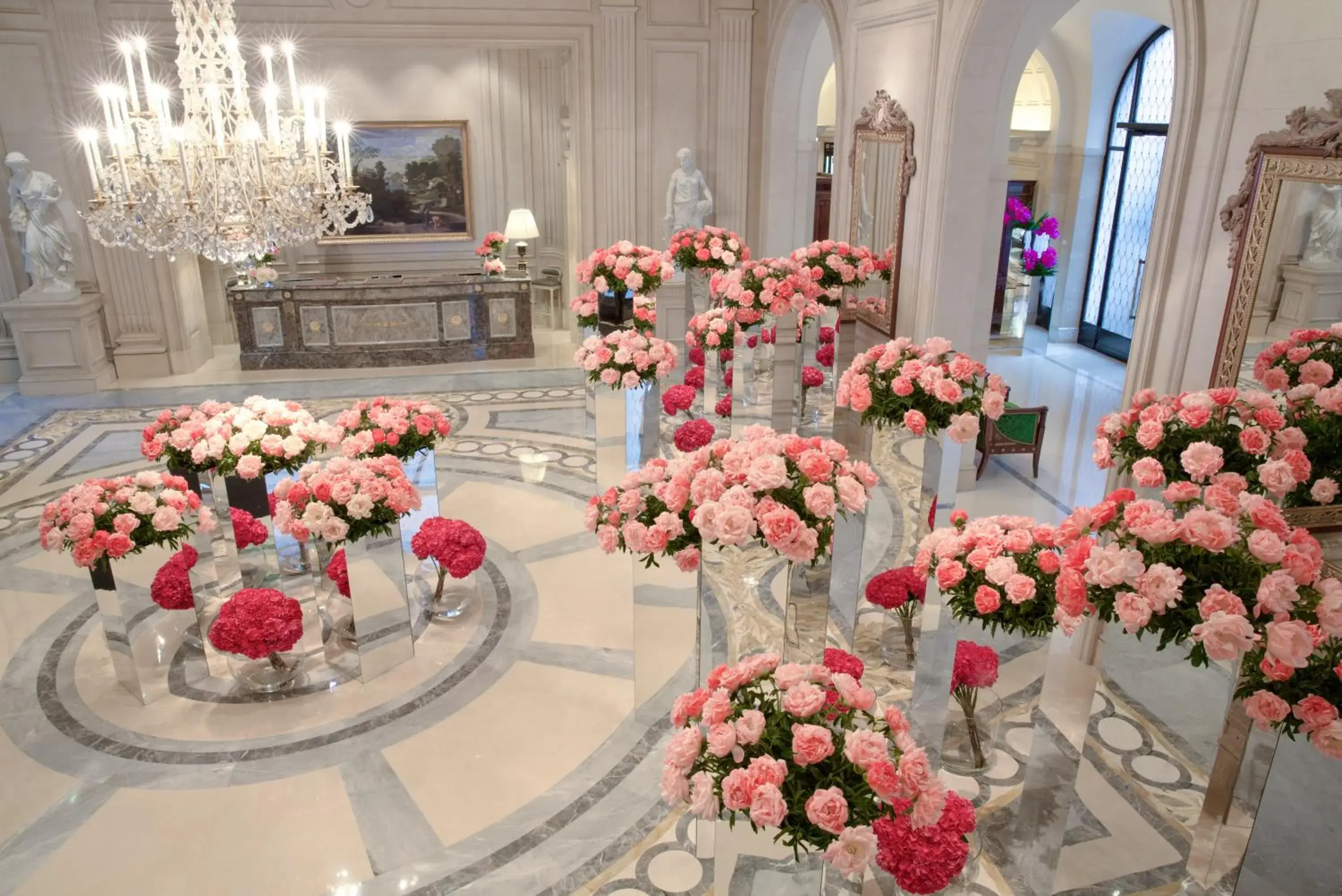 Lobby or reception in Four Seasons Hotel George V Paris Lobby or reception in Four Seasons Hotel George V Paris
