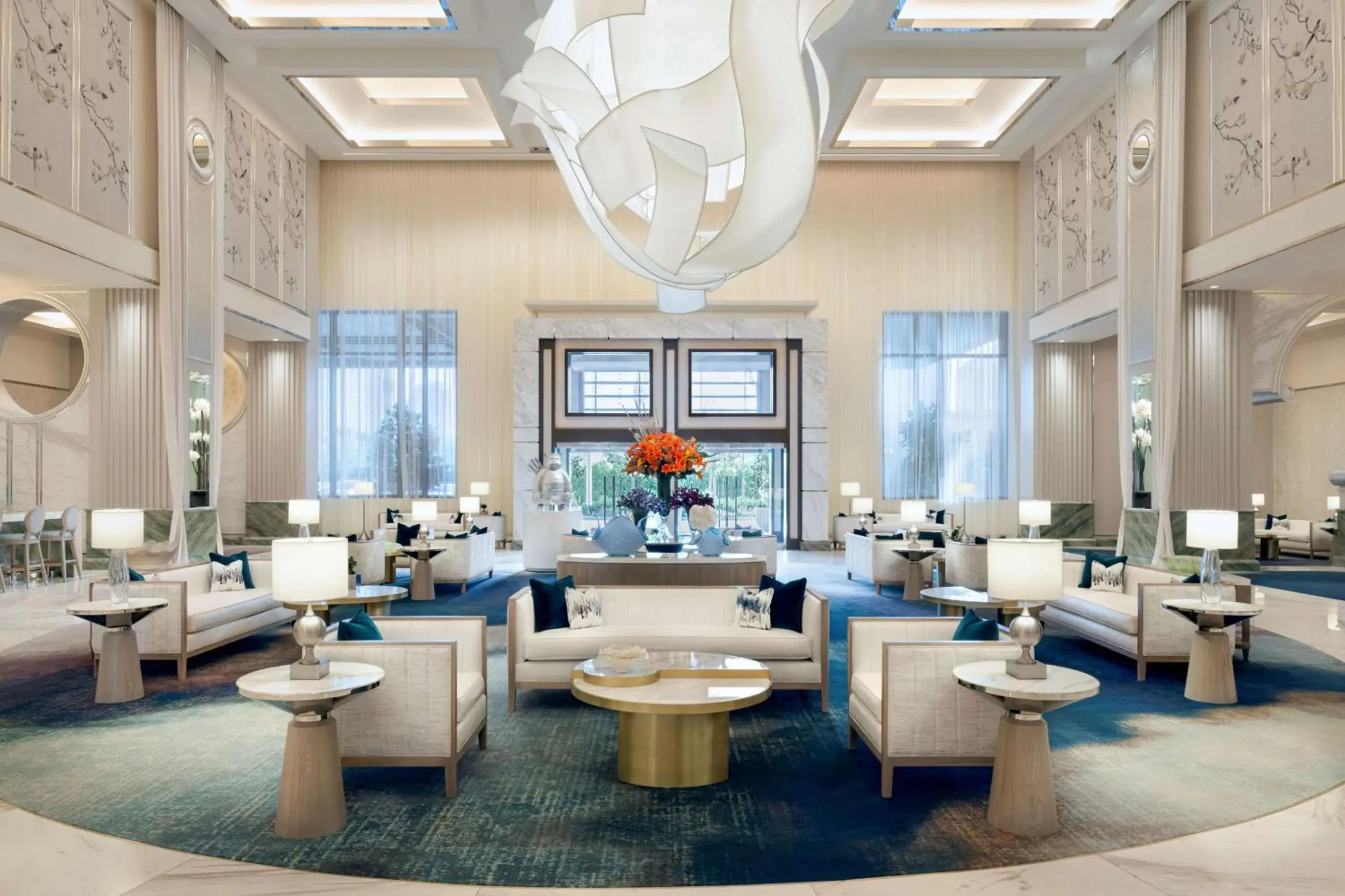 Lobby or reception in Crockfords Las Vegas, LXR Hotels & Resorts at Resorts World Lobby or reception in Crockfords Las Vegas, LXR Hotels & Resorts at Resorts World