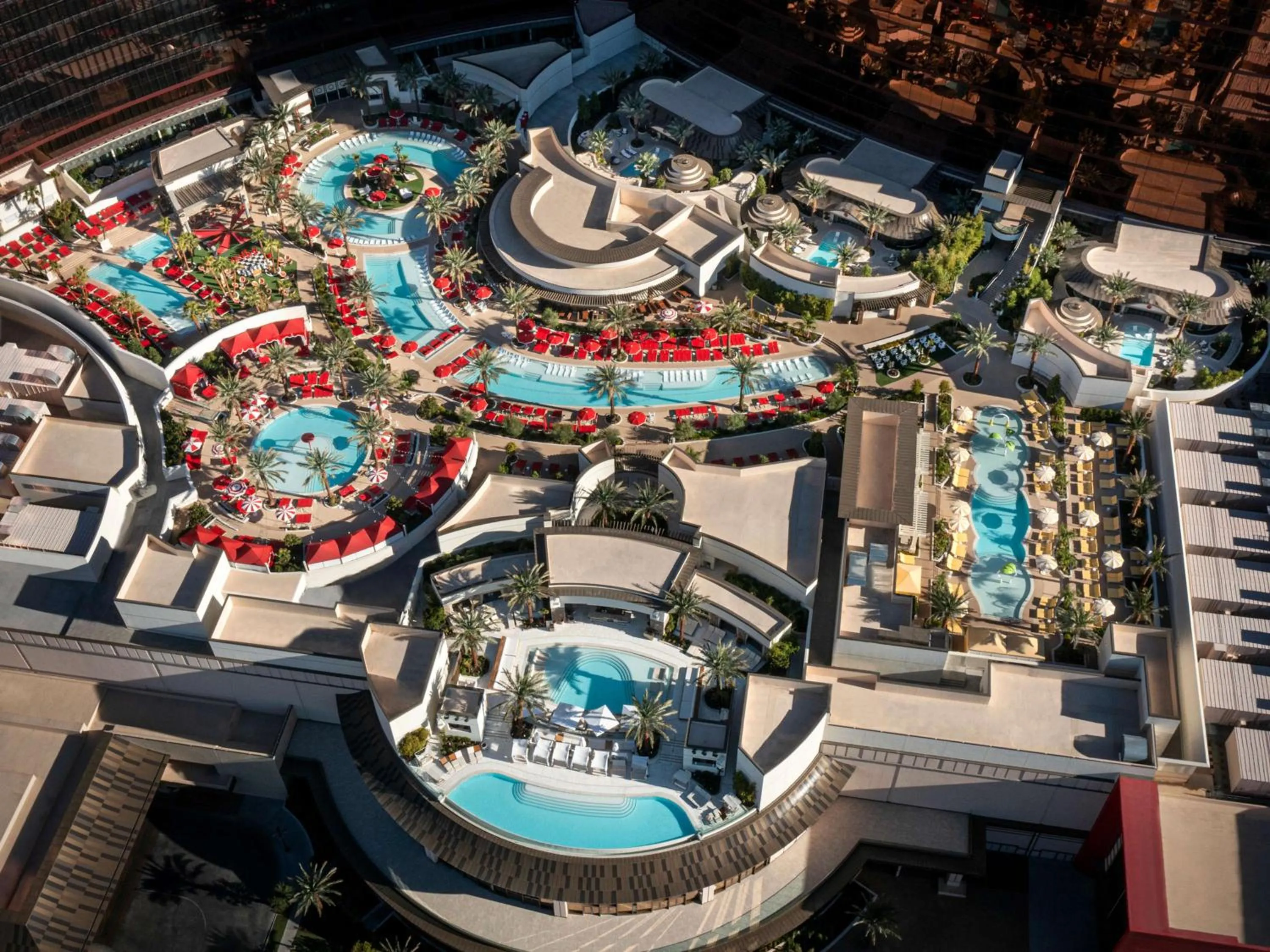 Pool view in Crockfords Las Vegas, LXR Hotels & Resorts at Resorts World