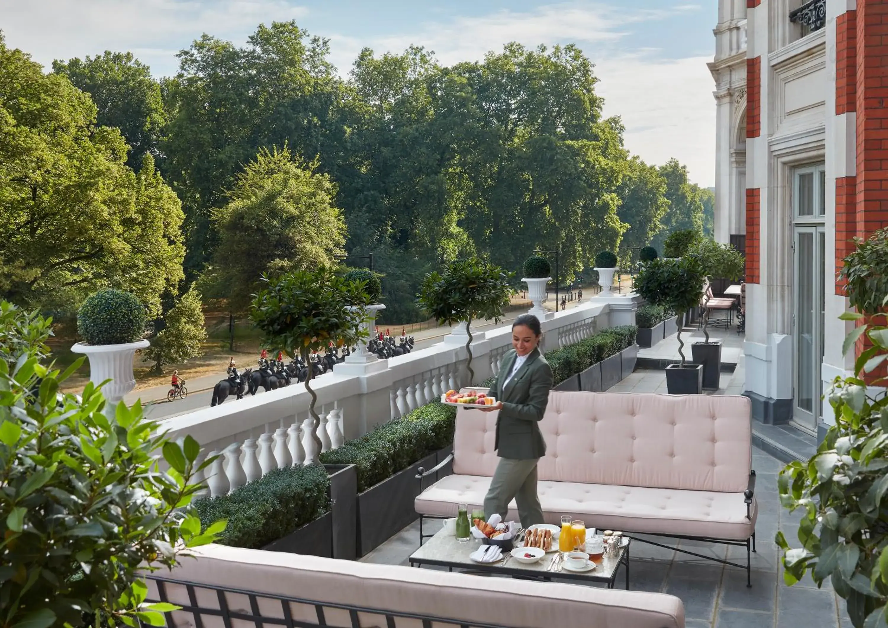 Balcony/Terrace in Mandarin Oriental Hyde Park, London Balcony/Terrace in Mandarin Oriental Hyde Park, London