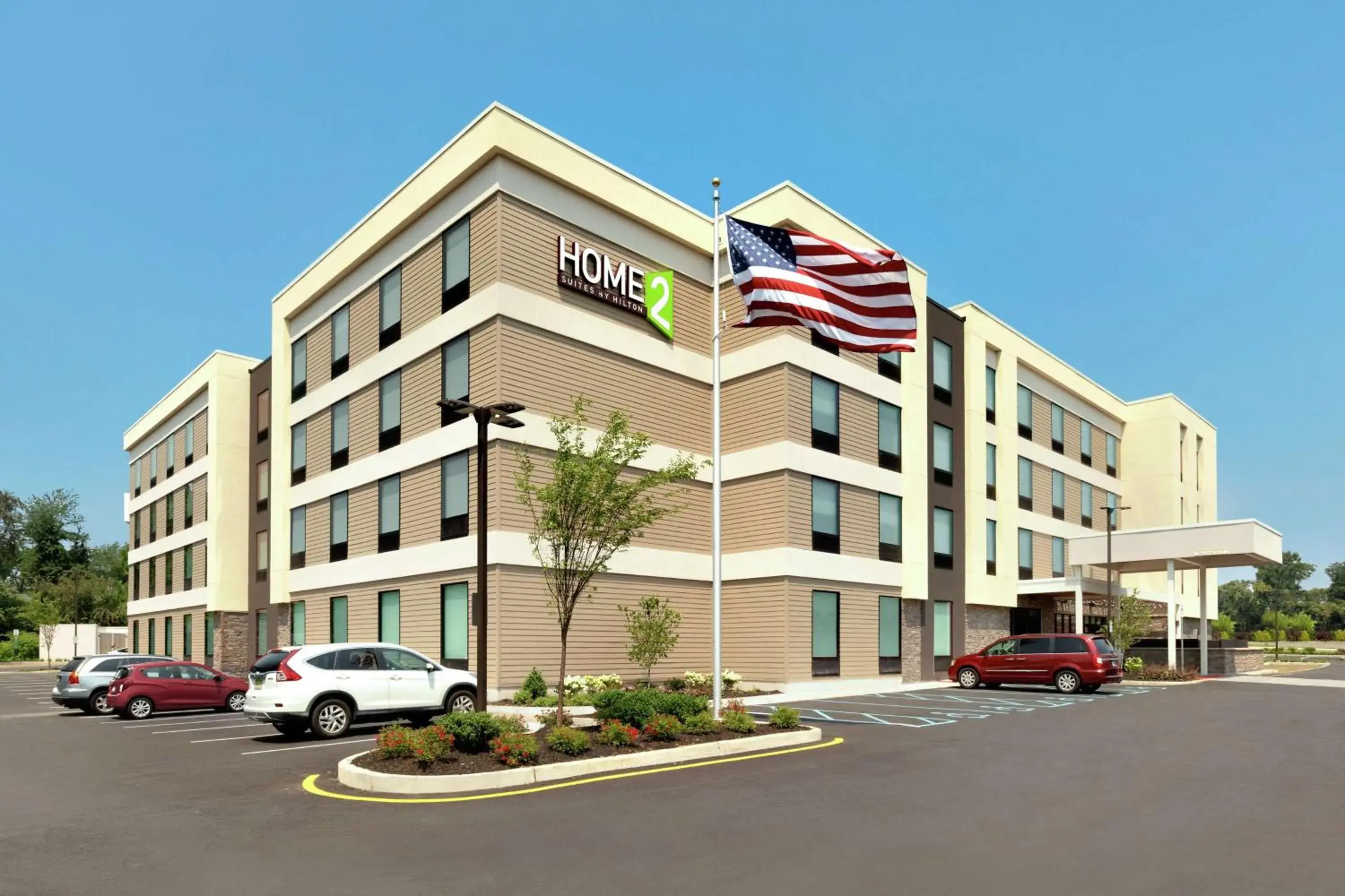 Property building in Home2 Suites by Hilton New Brunswick, NJ Property building in Home2 Suites by Hilton New Brunswick, NJ