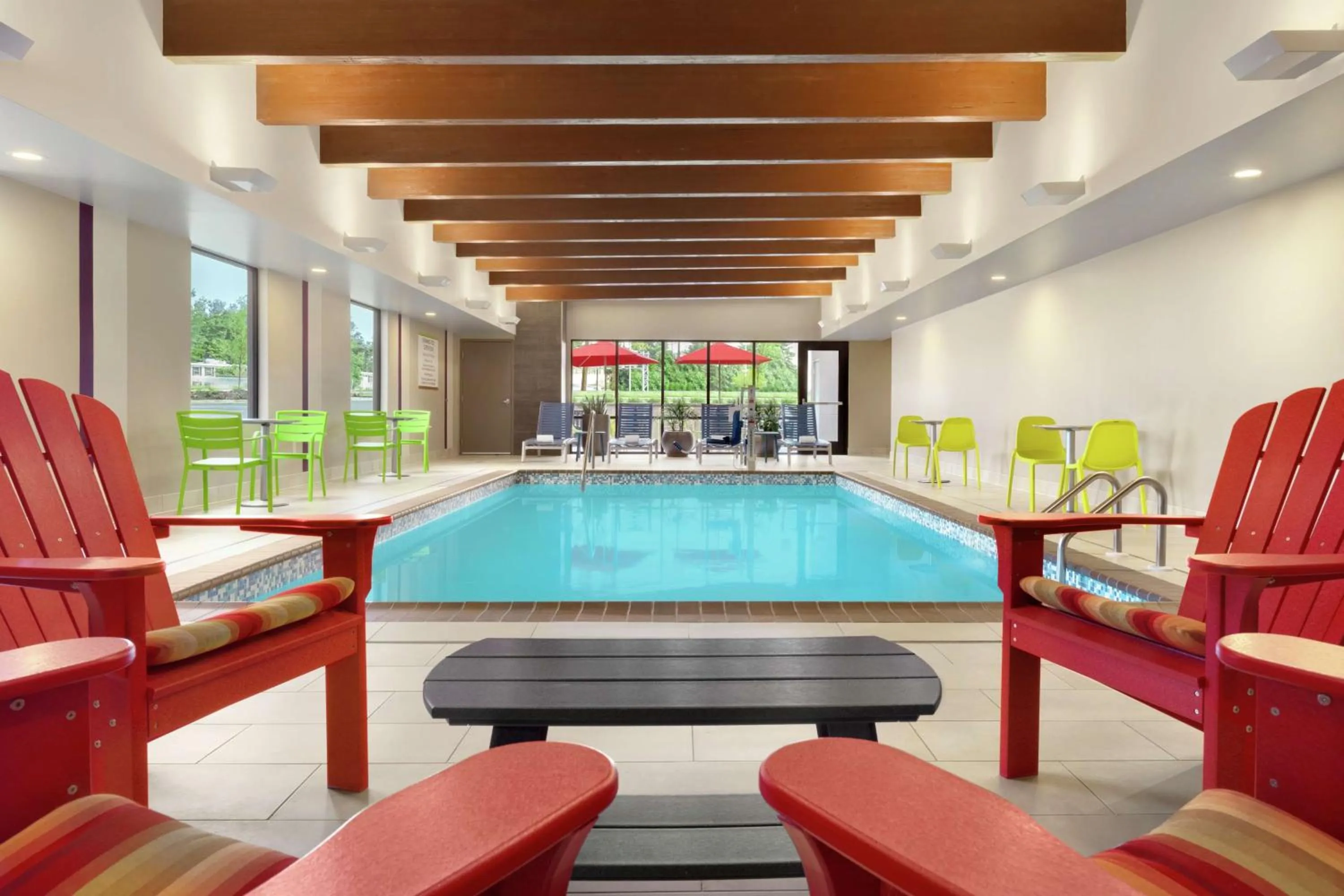 Pool view in Home2 Suites by Hilton New Brunswick, NJ