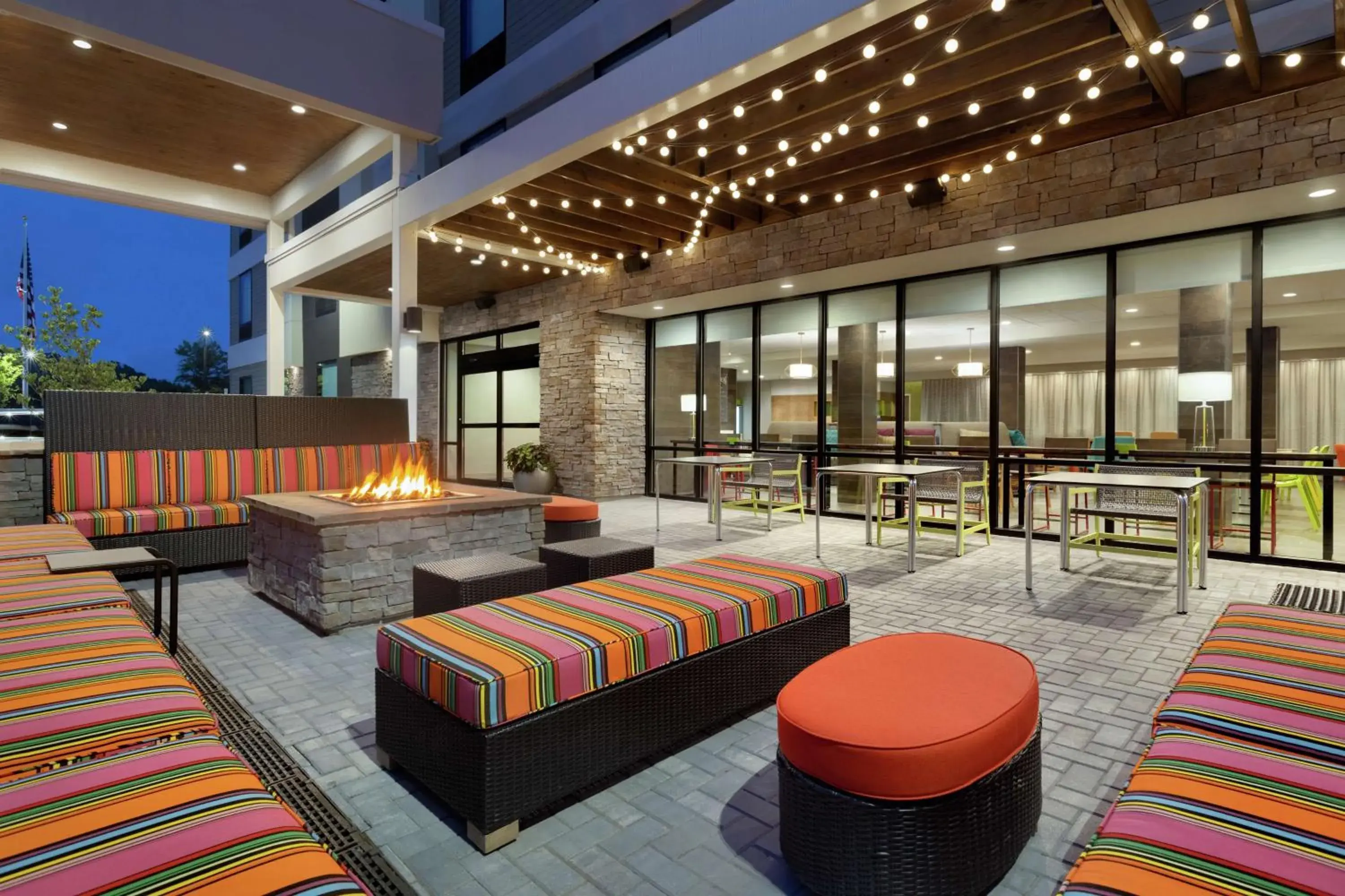 Patio in Home2 Suites by Hilton New Brunswick, NJ Patio in Home2 Suites by Hilton New Brunswick, NJ