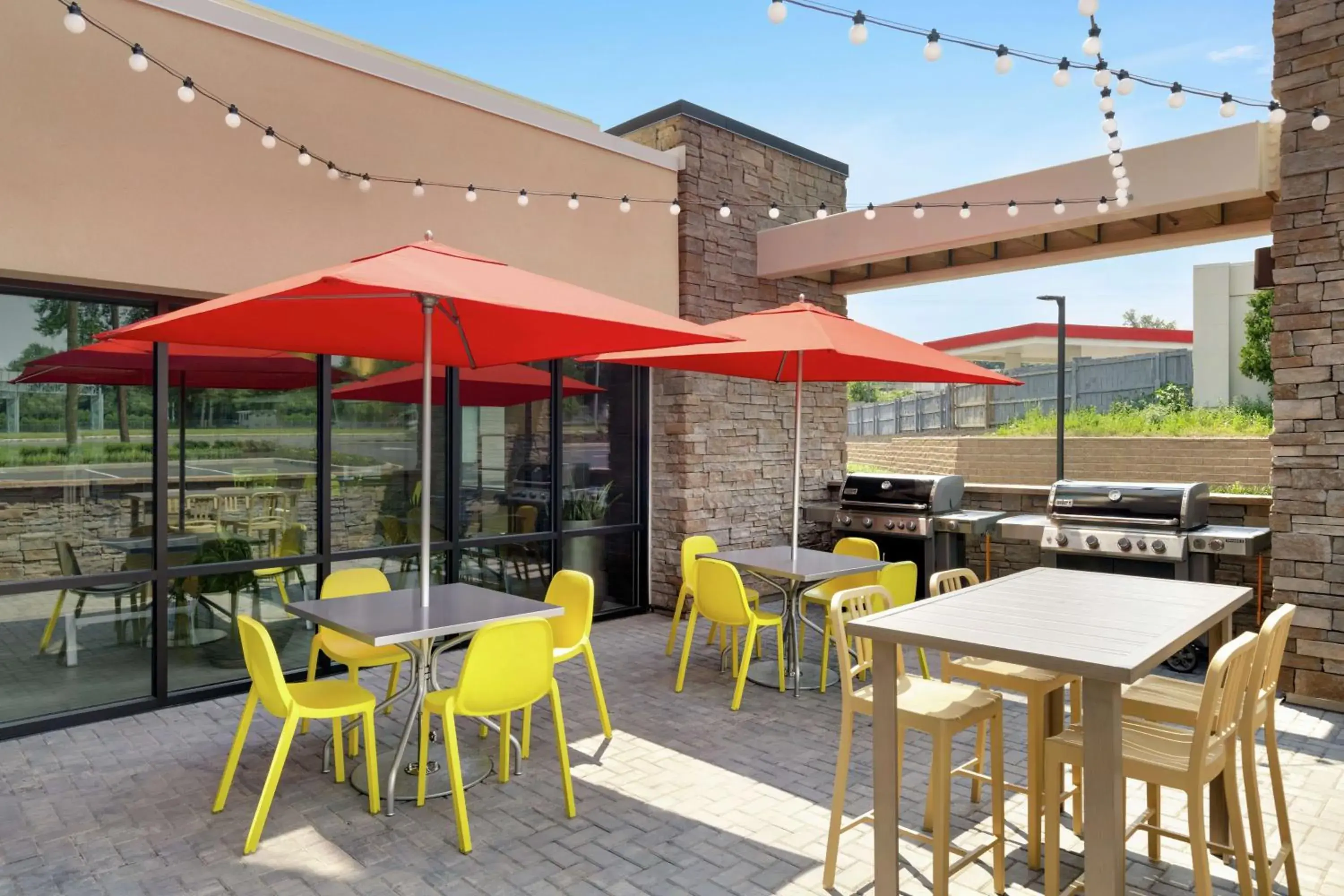 Patio in Home2 Suites by Hilton New Brunswick, NJ Patio in Home2 Suites by Hilton New Brunswick, NJ
