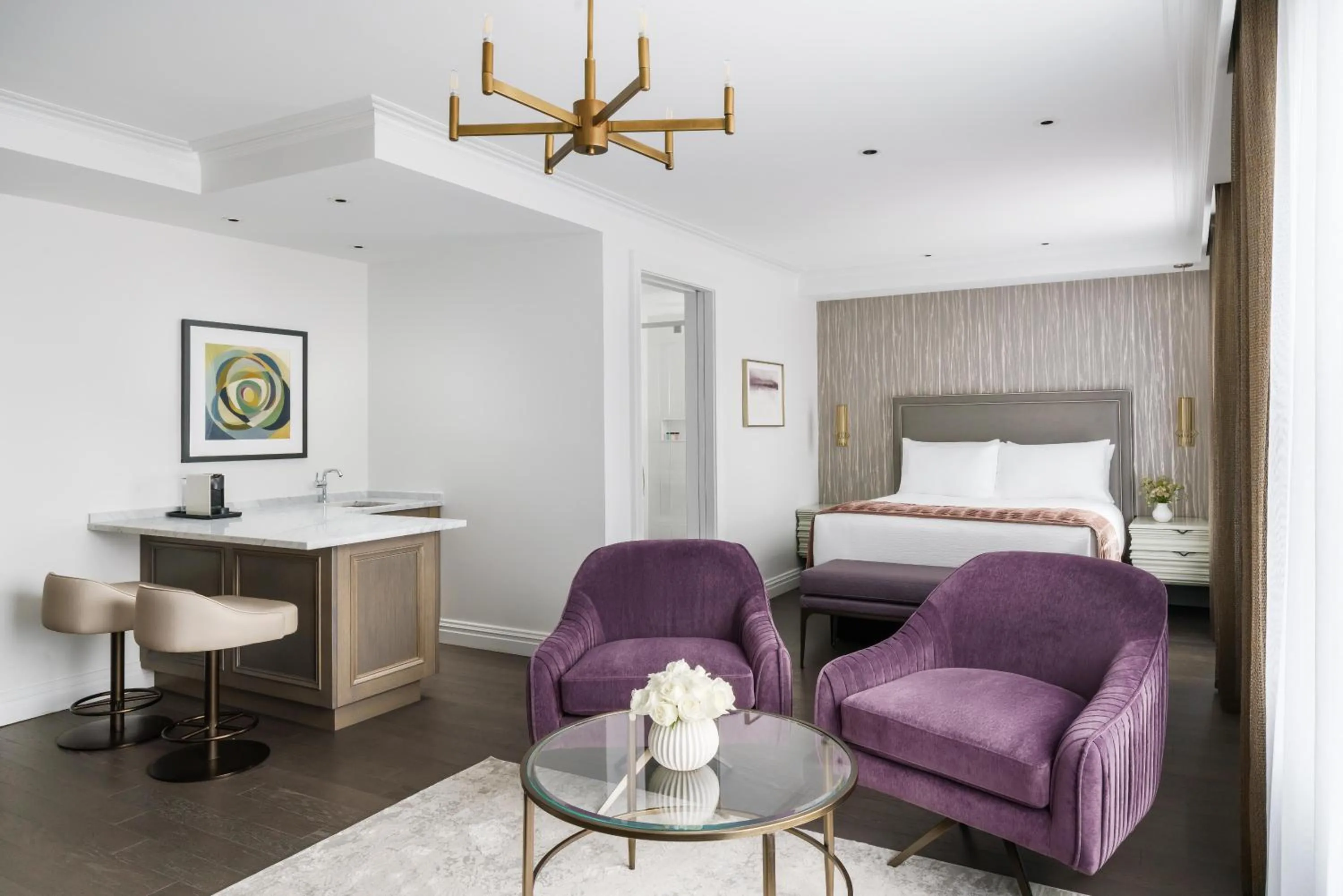 Bed in The Wallace Hotel