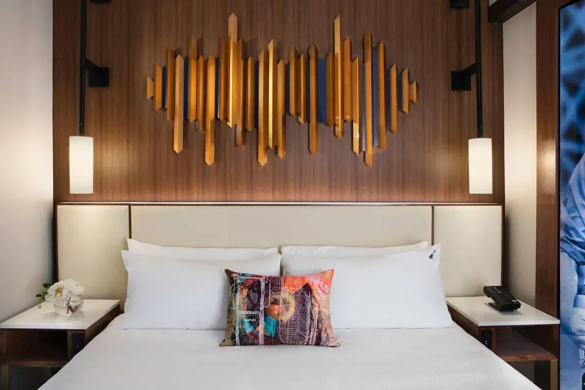 Bed in Hard Rock Hotel New York Bed in Hard Rock Hotel New York
