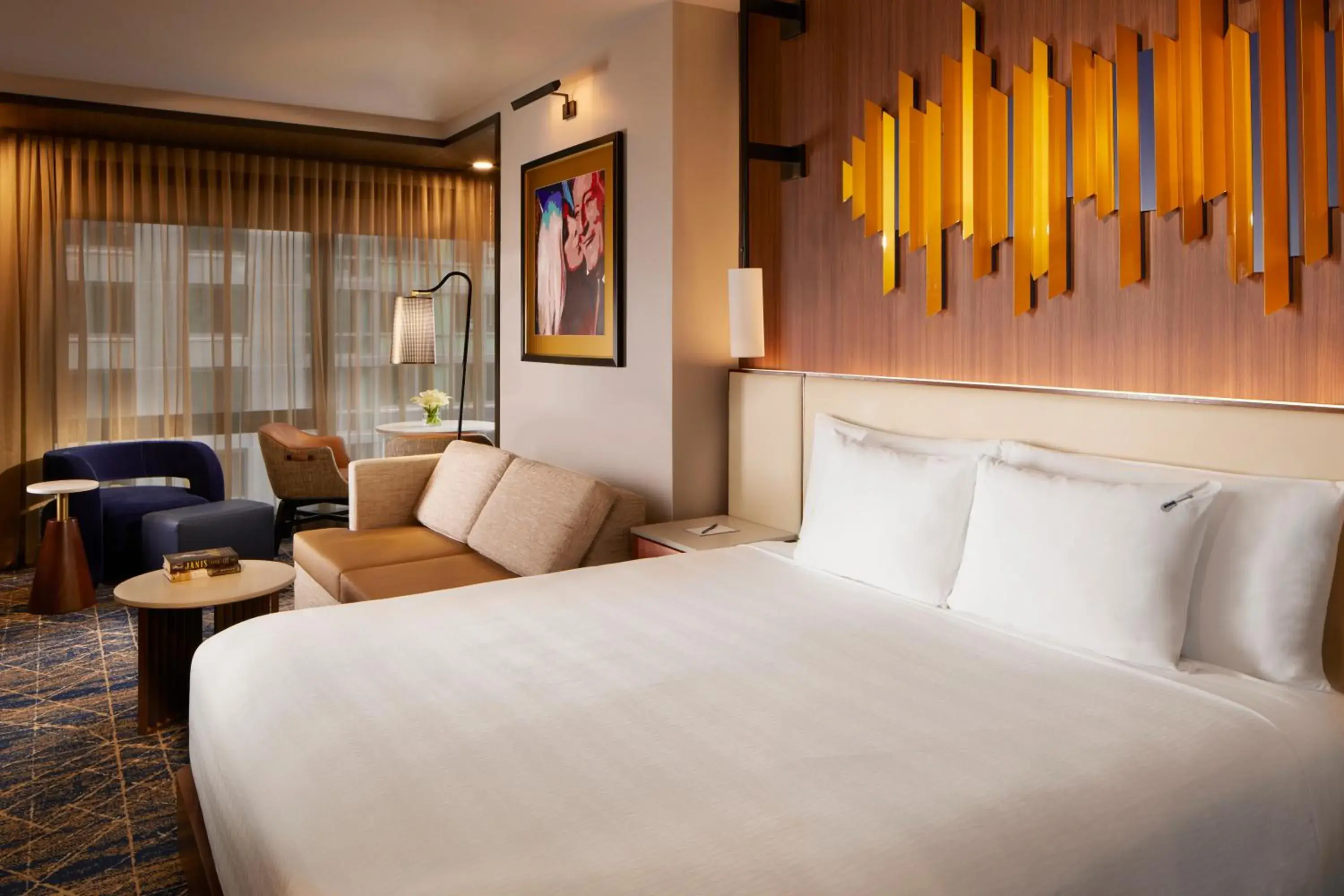 Bedroom, Bed in Hard Rock Hotel New York Bedroom, Bed in Hard Rock Hotel New York