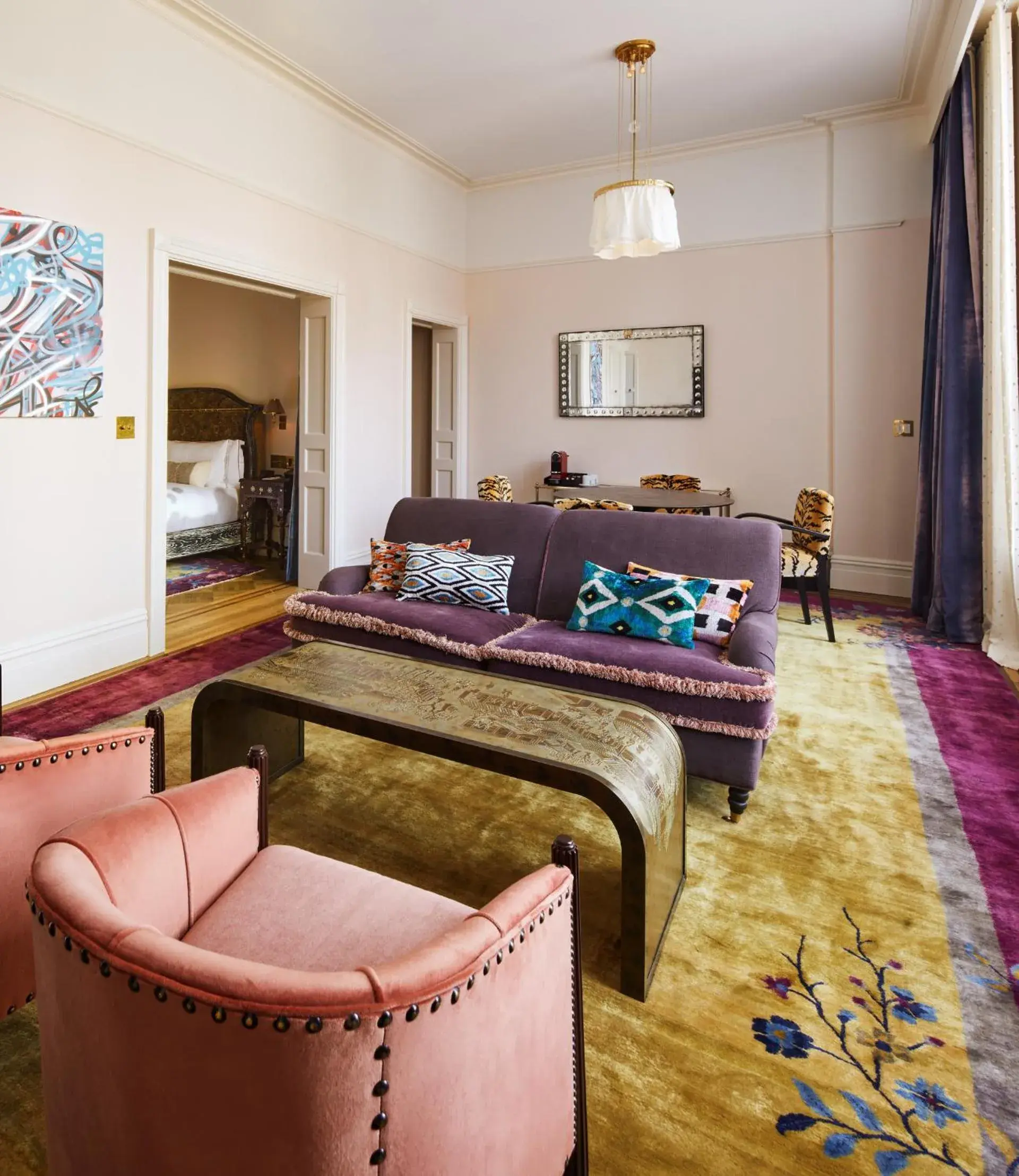 Living room, Bed in The Hotel Chelsea Living room, Bed in The Hotel Chelsea