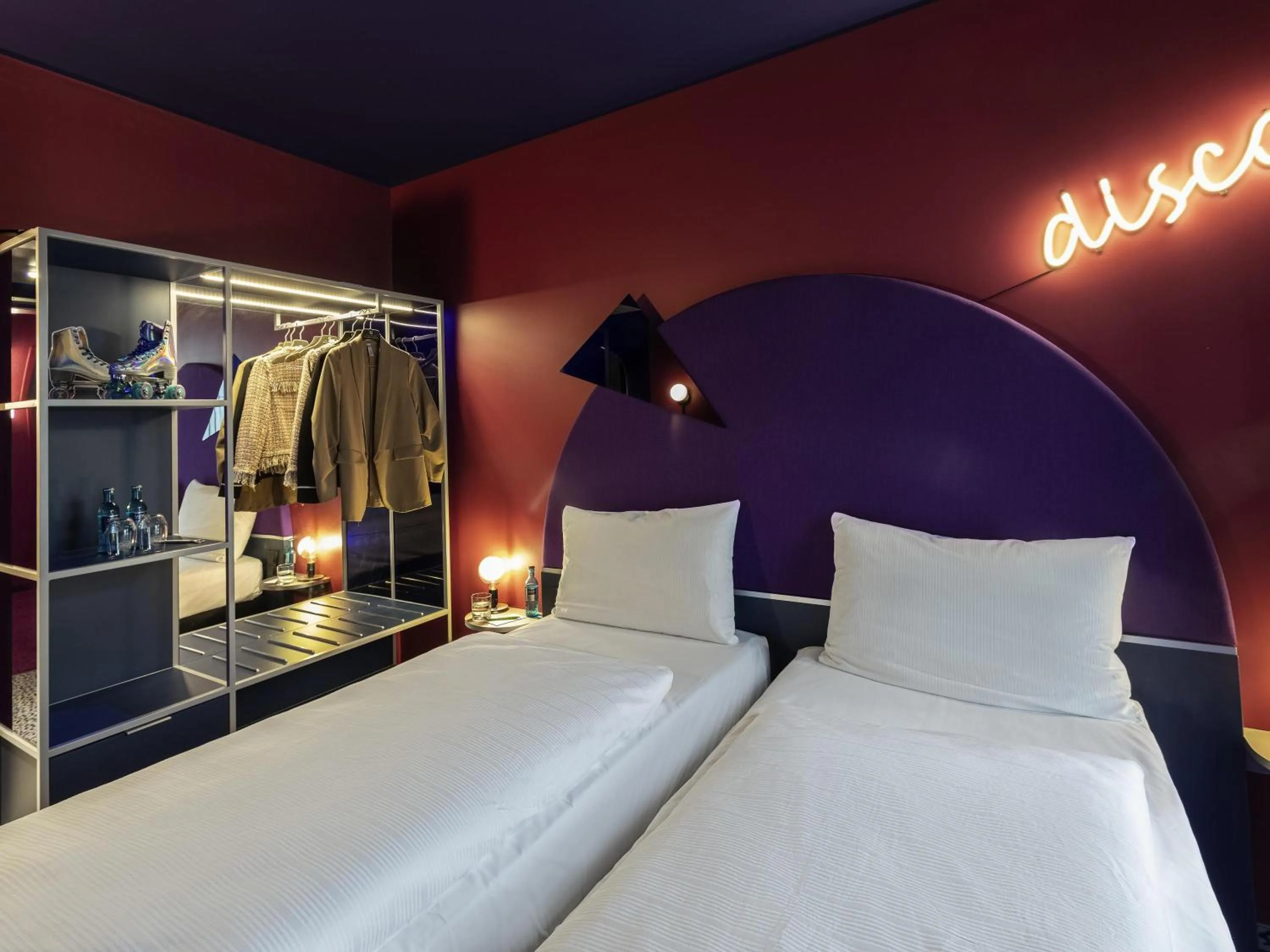 Bedroom, Bed in ibis Styles Muenchen Perlach